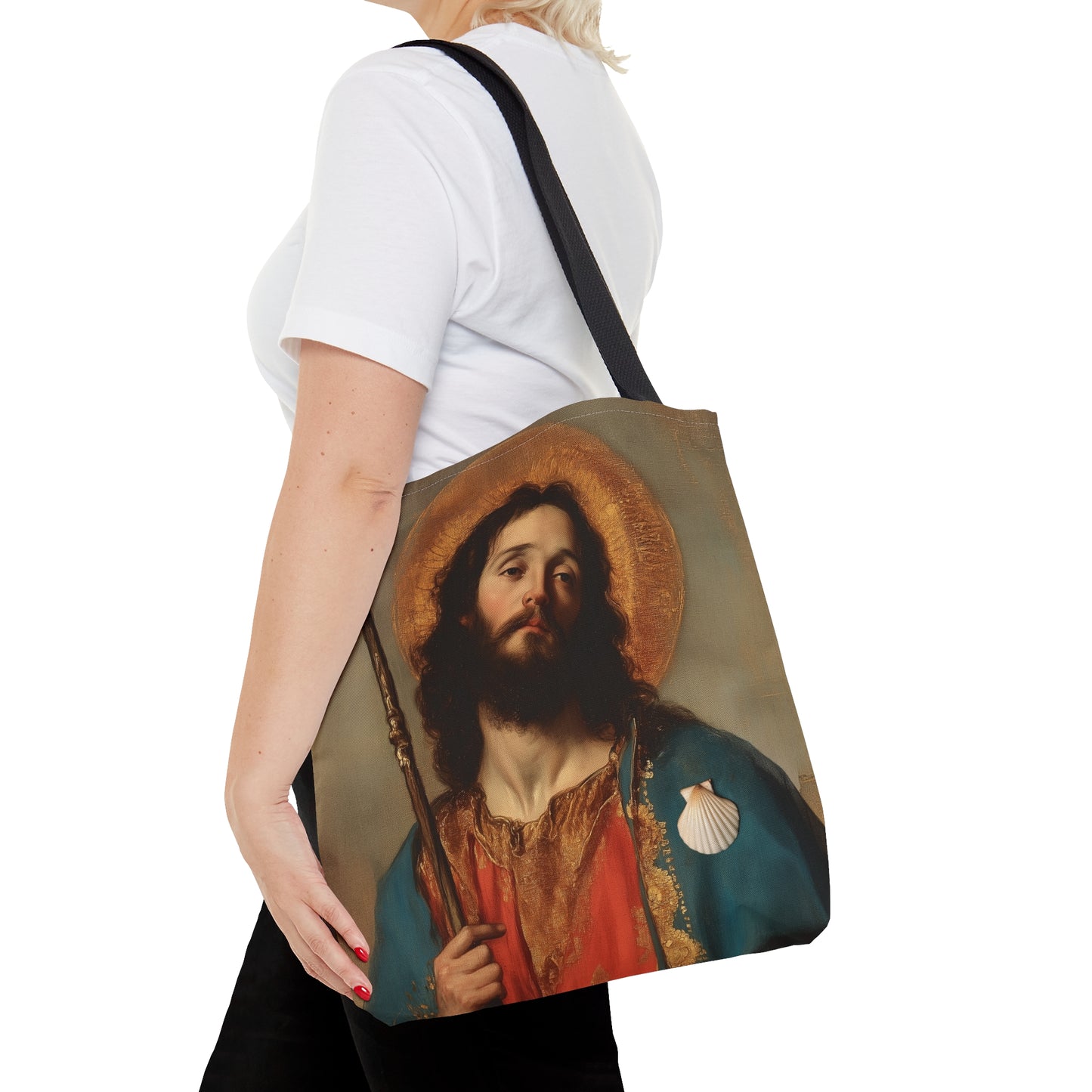Saint James the Greater - Apostle Tote Bag - Large Medium Small Faith Art Bag - Catholic Faith Purse - Religious - Prayer Bag - Devotional