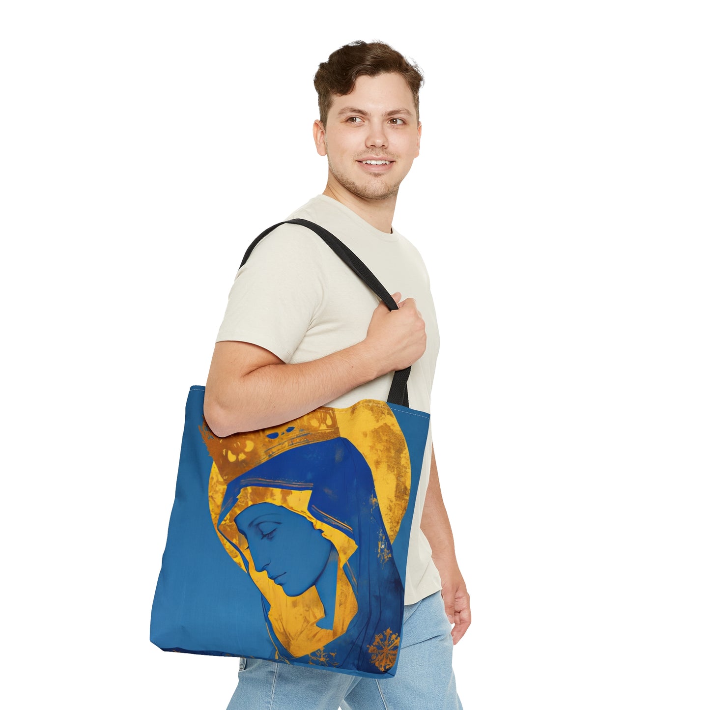 Mother Mary - Light of All Faithful Tote Bag - Large Medium Small Faith Art Bag - Catholic Faith Purse - Religious Carry All
