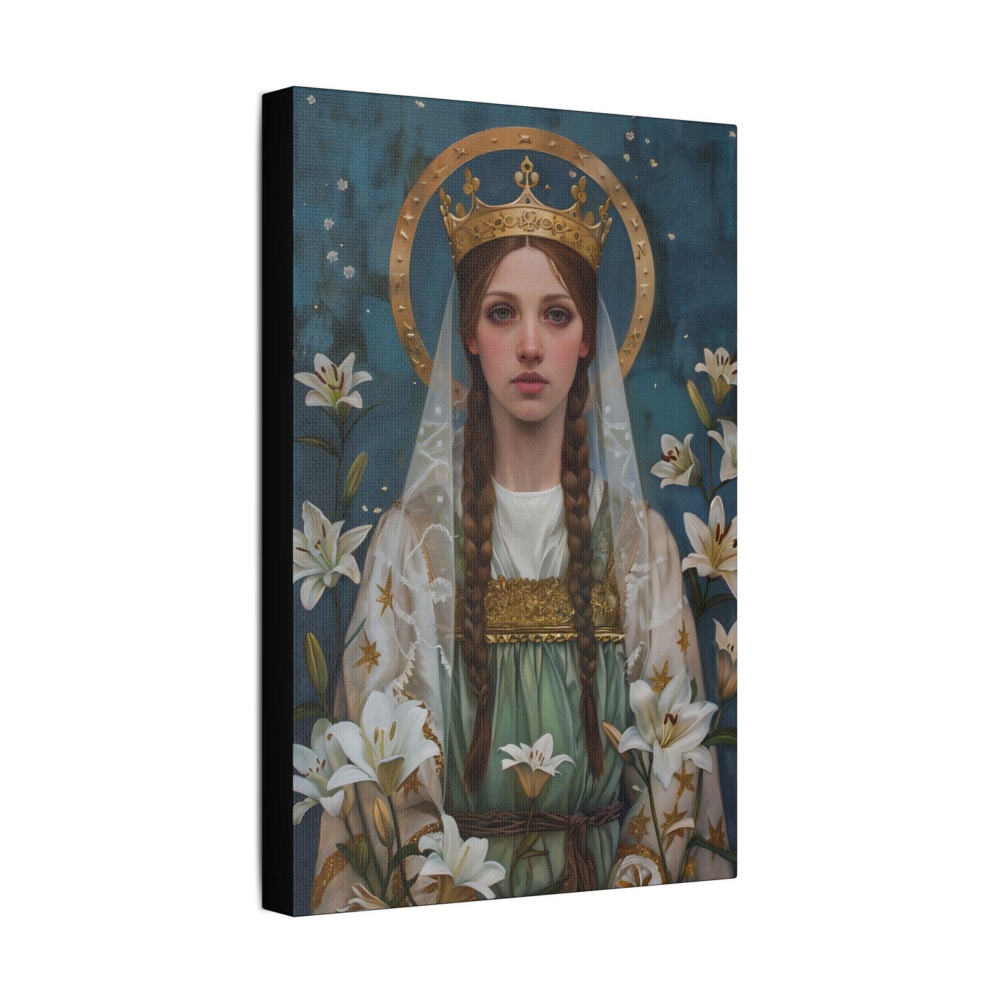 Saint Isabel of France - Museum Wrapped Canvas - Sanctified Souls Print - Religious Art - Catholic Saint