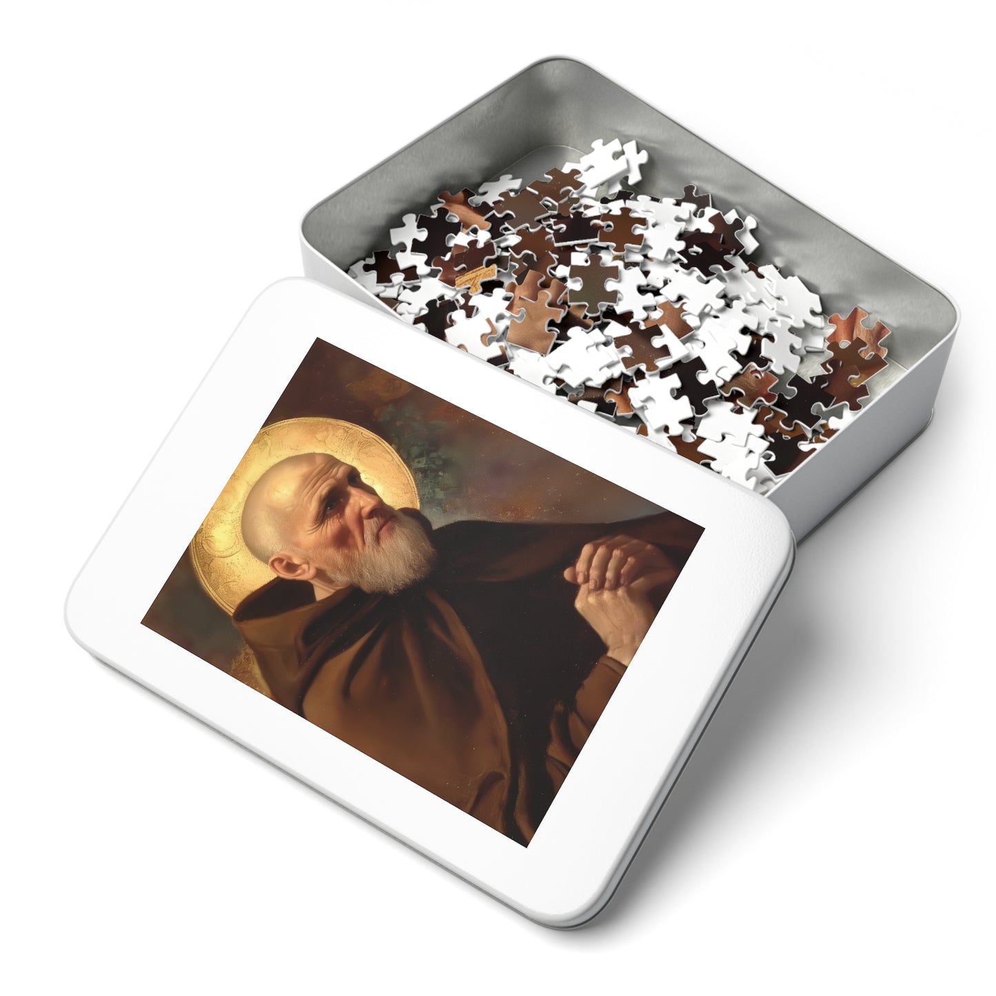 Saint Ignatius of Laconi - Puzzle & Keepsake Tin - Religious Jigsaw Puzzle (30, 110, 252, 500,1000-Piece)