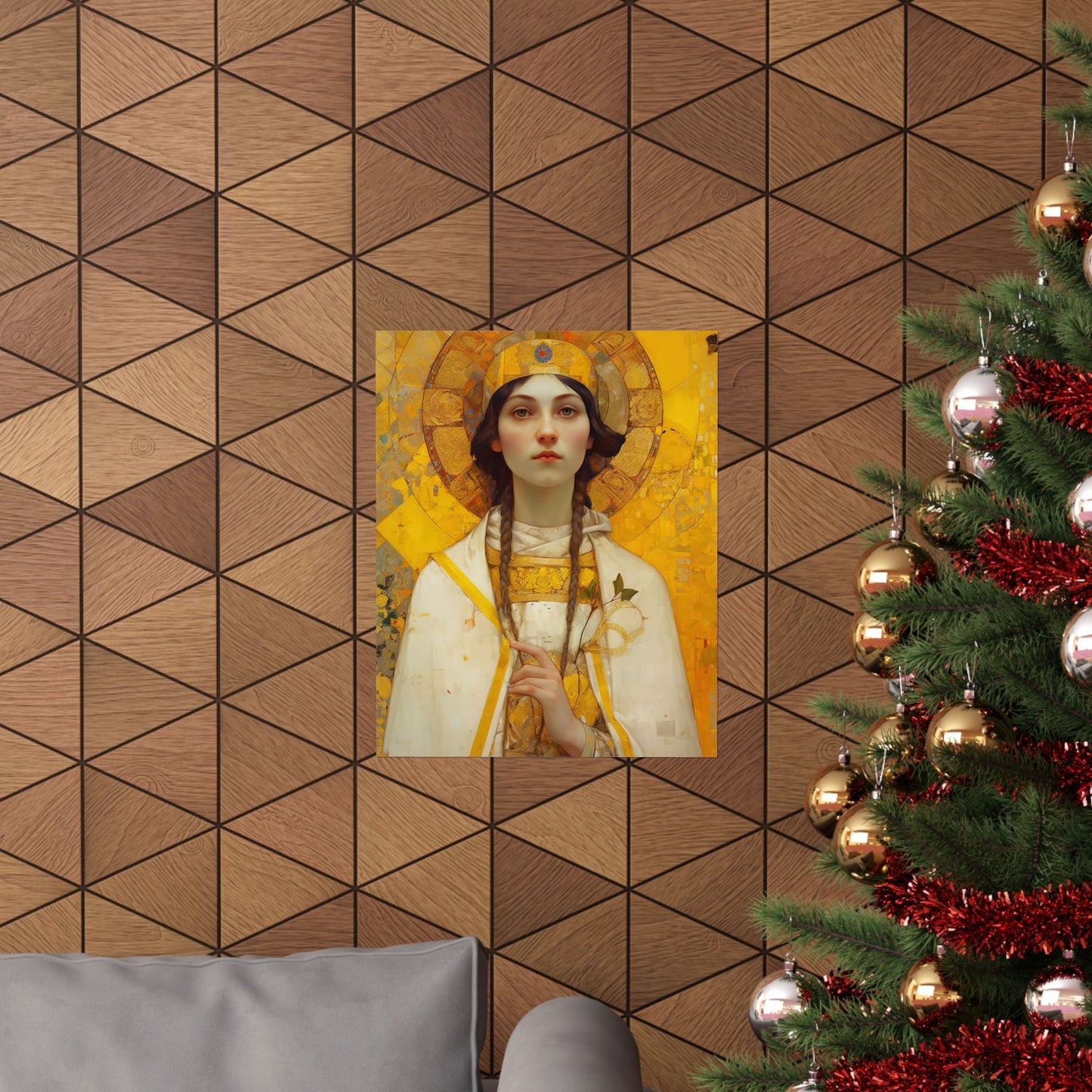 Saint Agatha Print - Sanctified Souls Print - Multiple Sizes - Premium Matte Vertical Posters - Patron Saint of Nurses