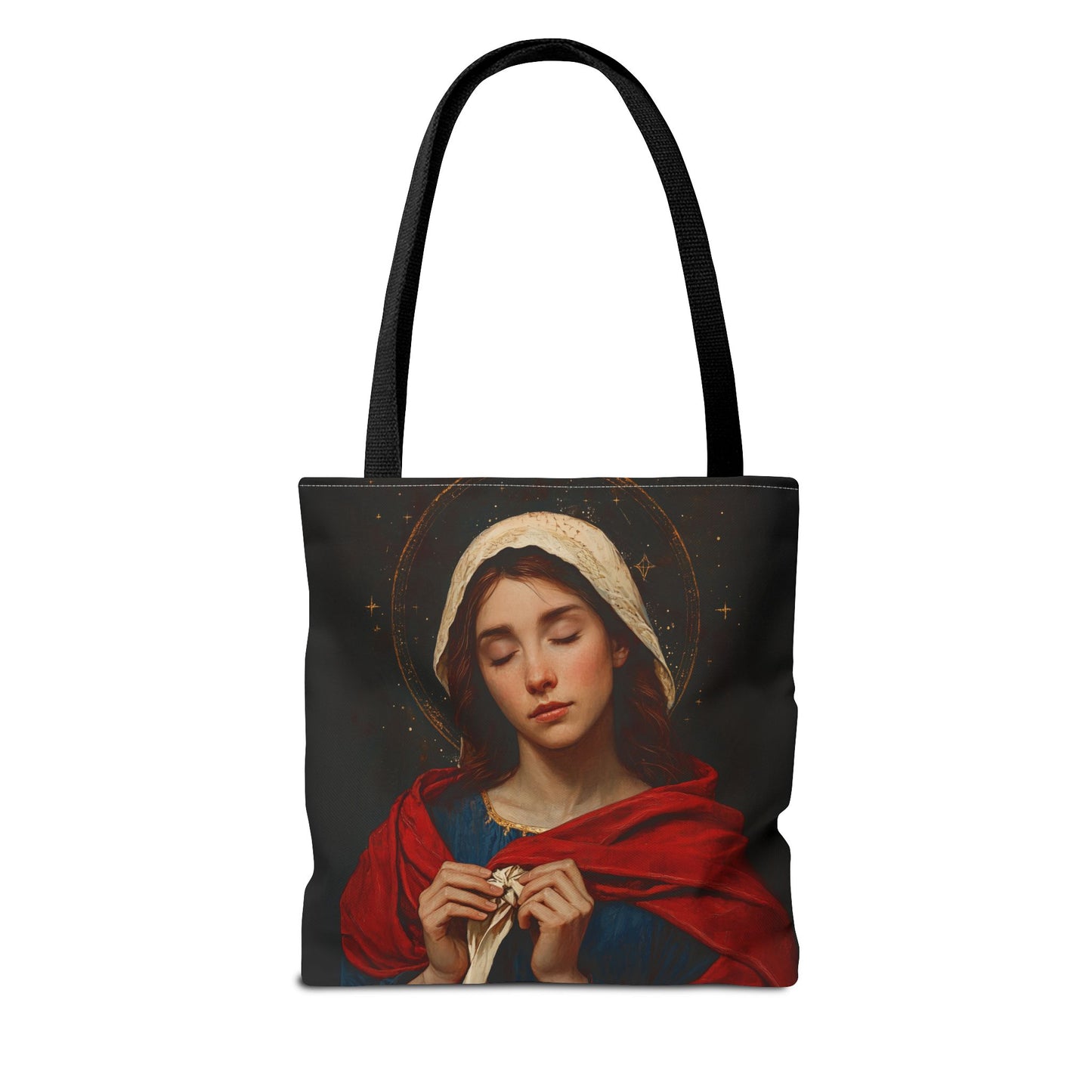 Mary Undoer of Knots - Mother Mary  - Untier of Knots - Marian Art - Tote Bag - Large Medium Small Faith Art Bag - Tote Purse