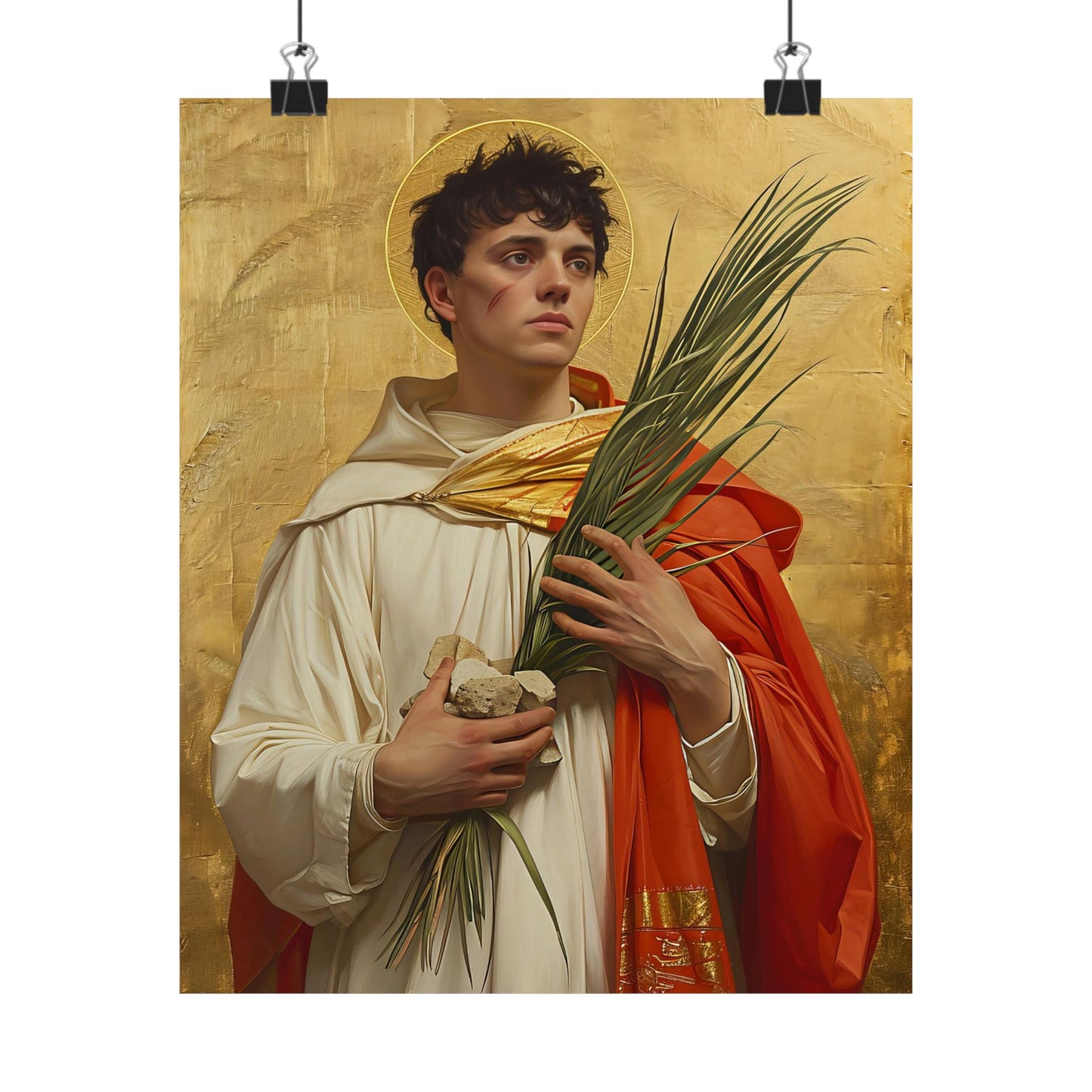 Saint Stephen - Sanctified Souls Print - Multiple Sizes - Premium Matte Vertical Posters