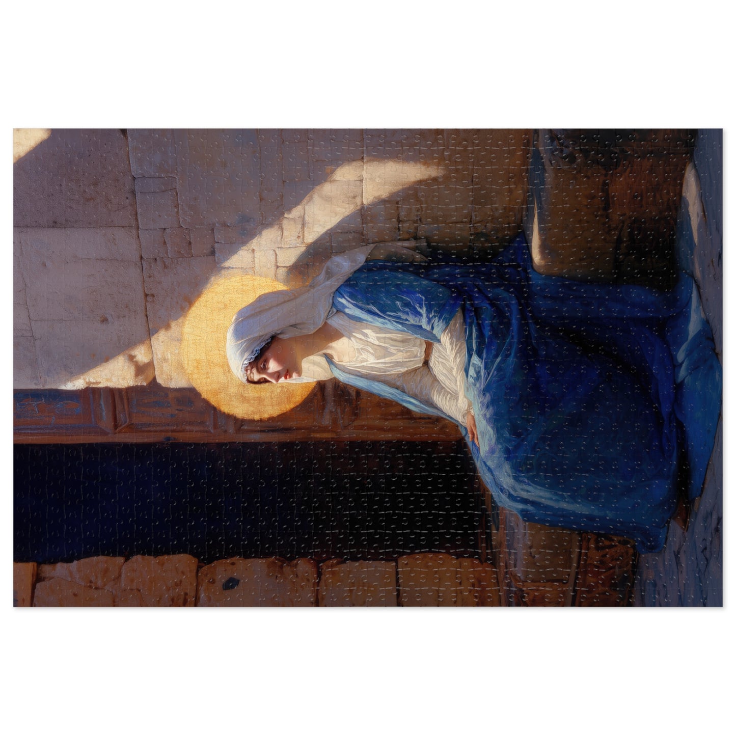 The Quiet Fiat That Split the Darkness, Mary's Yes - Puzzle & Keepsake Tin - Religious Jigsaw Puzzle (30, 110, 252, 500,1000-Piece)