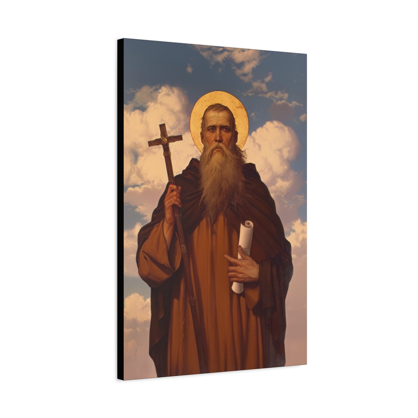 Saint Joannicus the Great / Loannikios of Mount Olympus - Gallery Wrapped Canvas - Print - Religious Art for your Home - Catholic Art Print