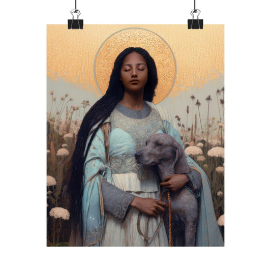 Saint Quiteria - Sanctified Souls Print - Multiple Sizes - Premium Matte Vertical Posters