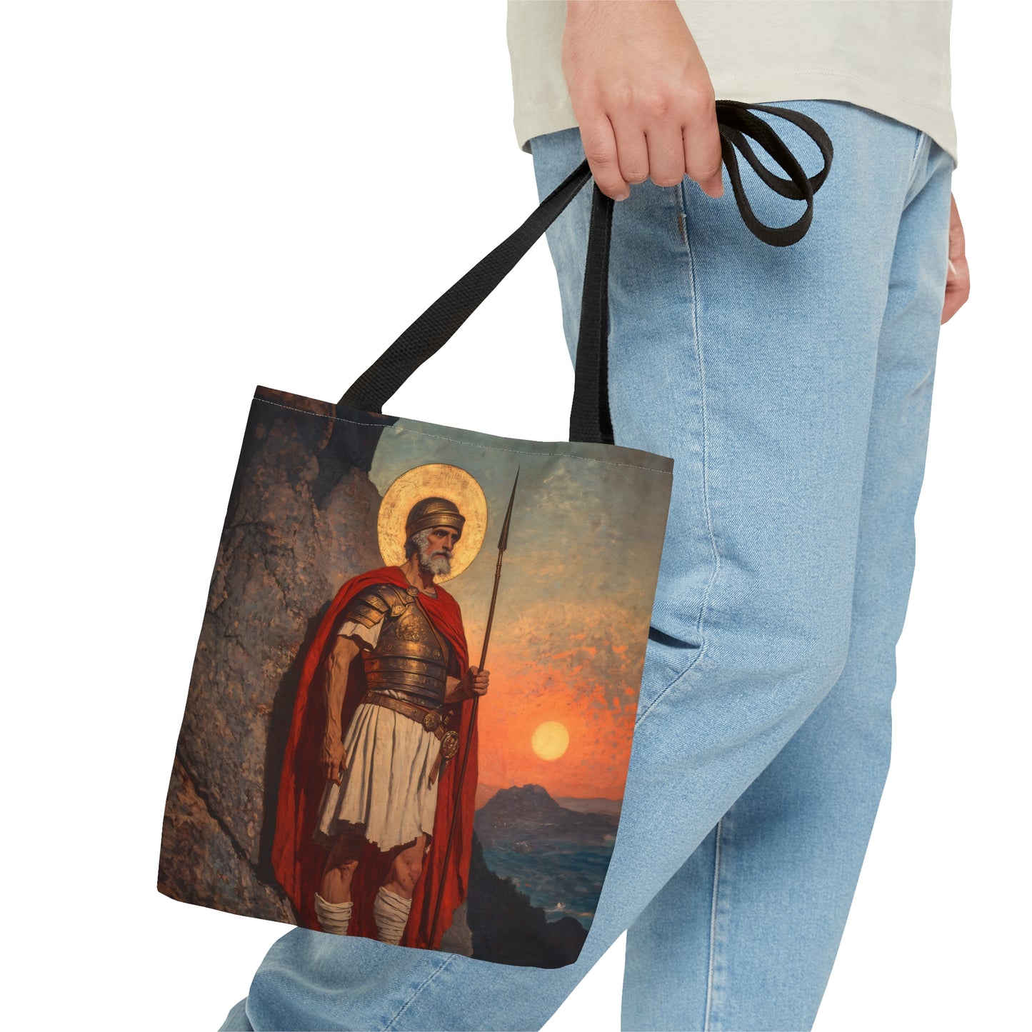 Saint Andrew the Tribune Tote Bag - Large Medium Small Faith Art Bag - Catholic Faith Purse - Religious - Prayer Bag - Devotional Purse