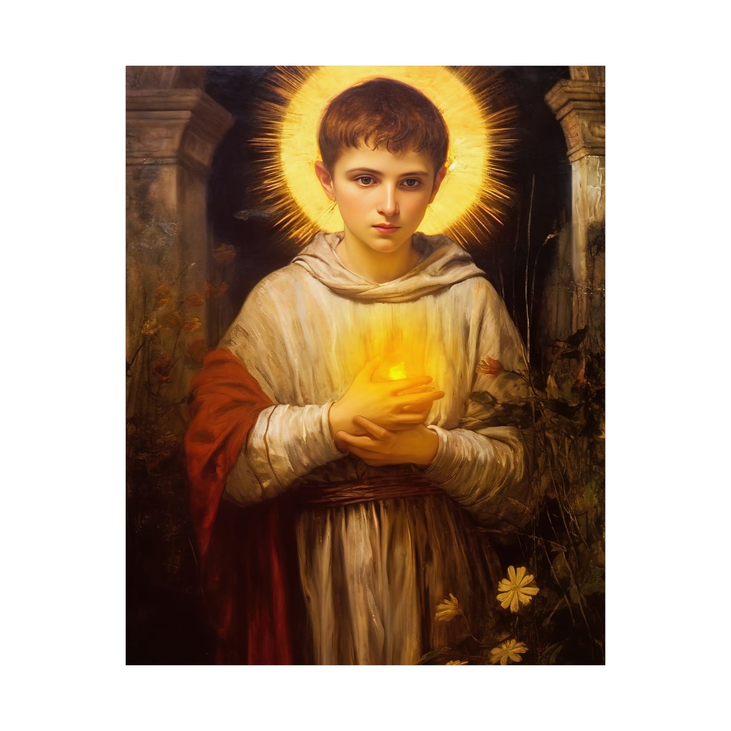 Saint Tarsicius Print - Sanctified Souls Print - Multiple Sizes - Premium Matte Vertical Posters