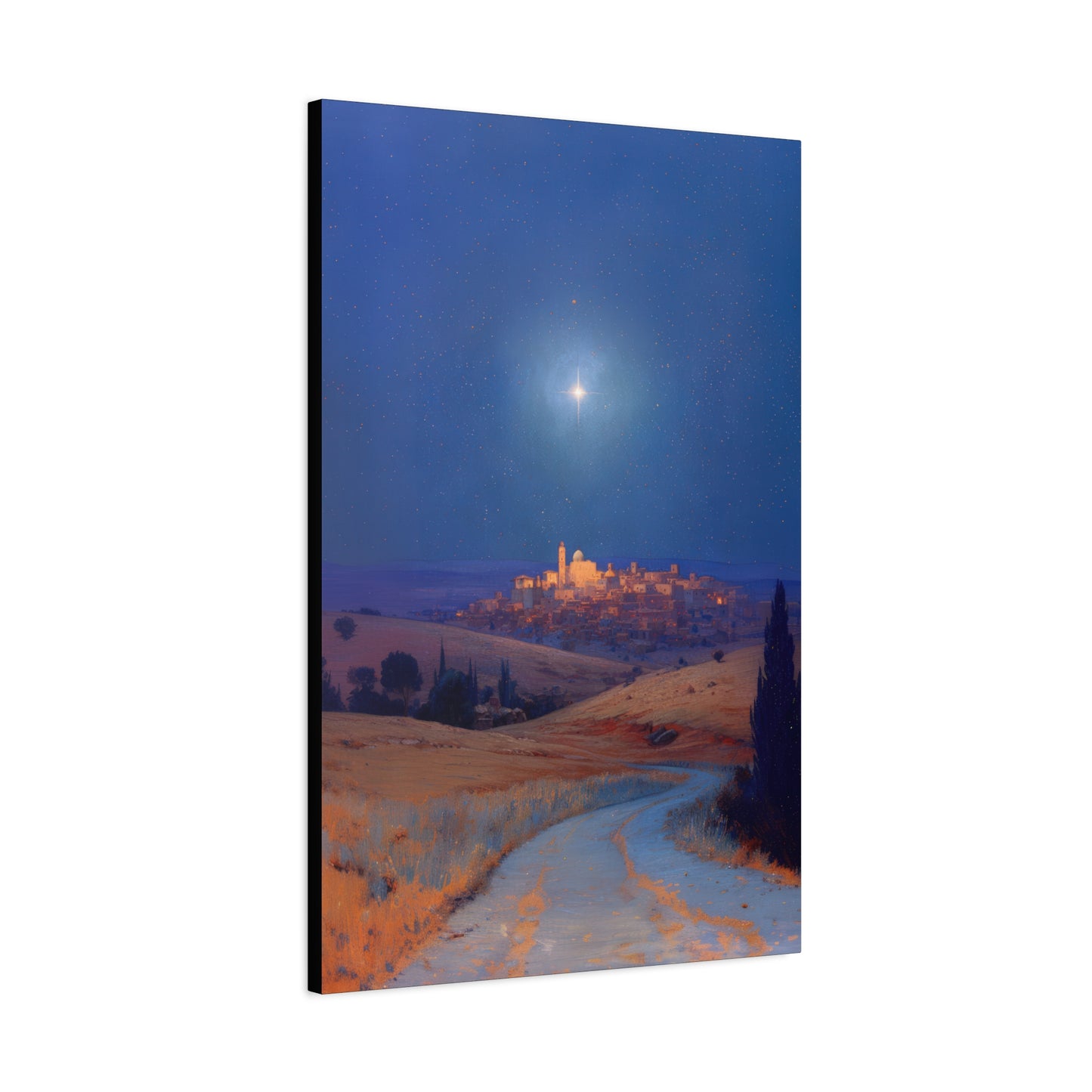 Bethlehem Wrapped in the Light of His Coming - Gallery Wrapped Canvas - Print - Religious Art for your Home - Catholic
