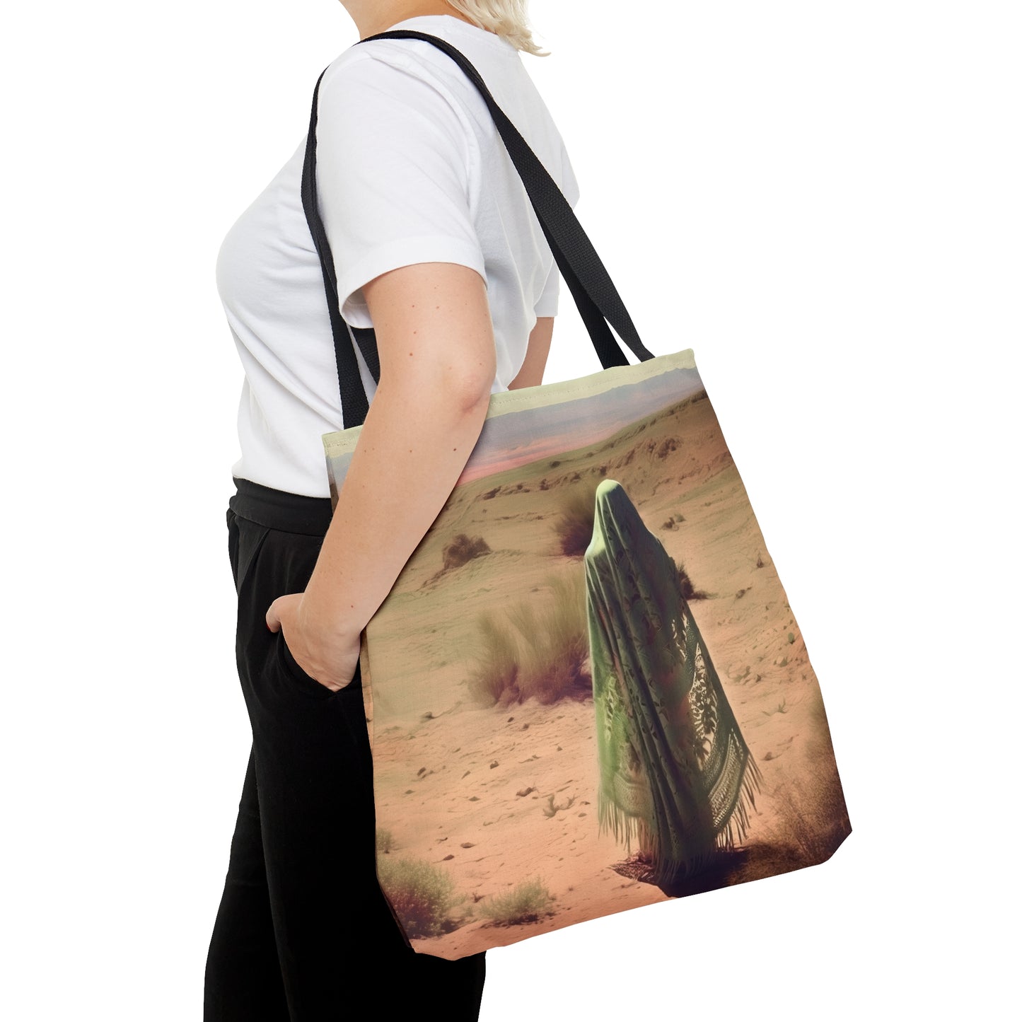 Saint Theodora of Alexandria Tote Bag - Catholic faith inspired carry-all purse - day to day bag - Desert Mothers Series