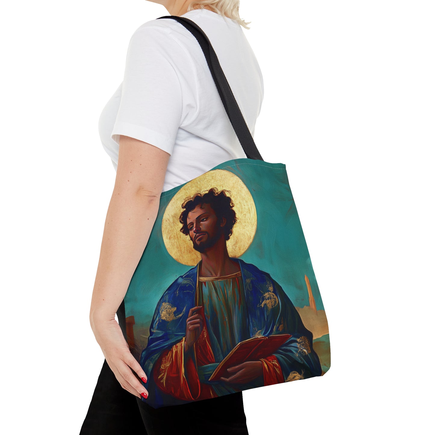 Saint Addal Tote Bag - Large Medium Small Faith Art Bag - Catholic Faith Purse - Religious - Prayer Bag - Devotional Purse