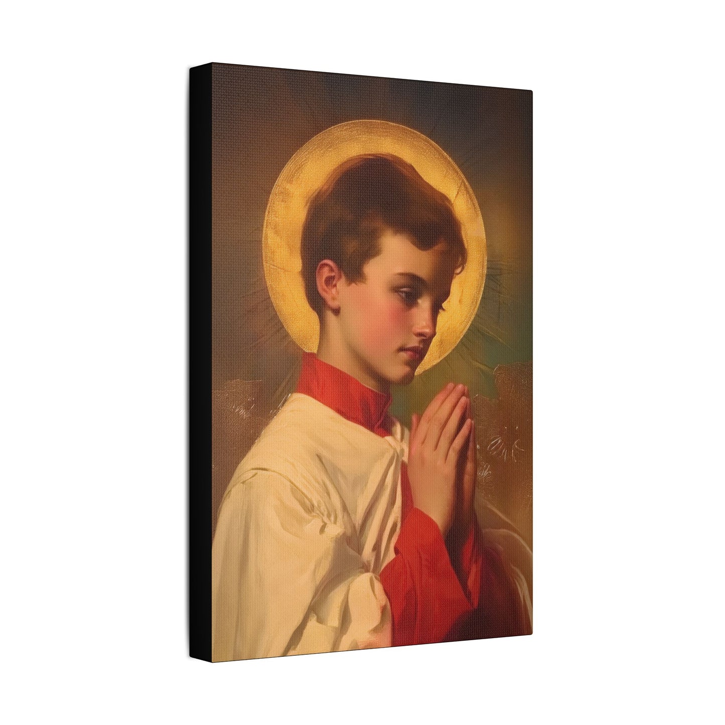 Saint Dominic Savio - Museum Wrapped Canvas - Print - Religious Art for your Home - Christian print - Prayer Room Art - Catholic