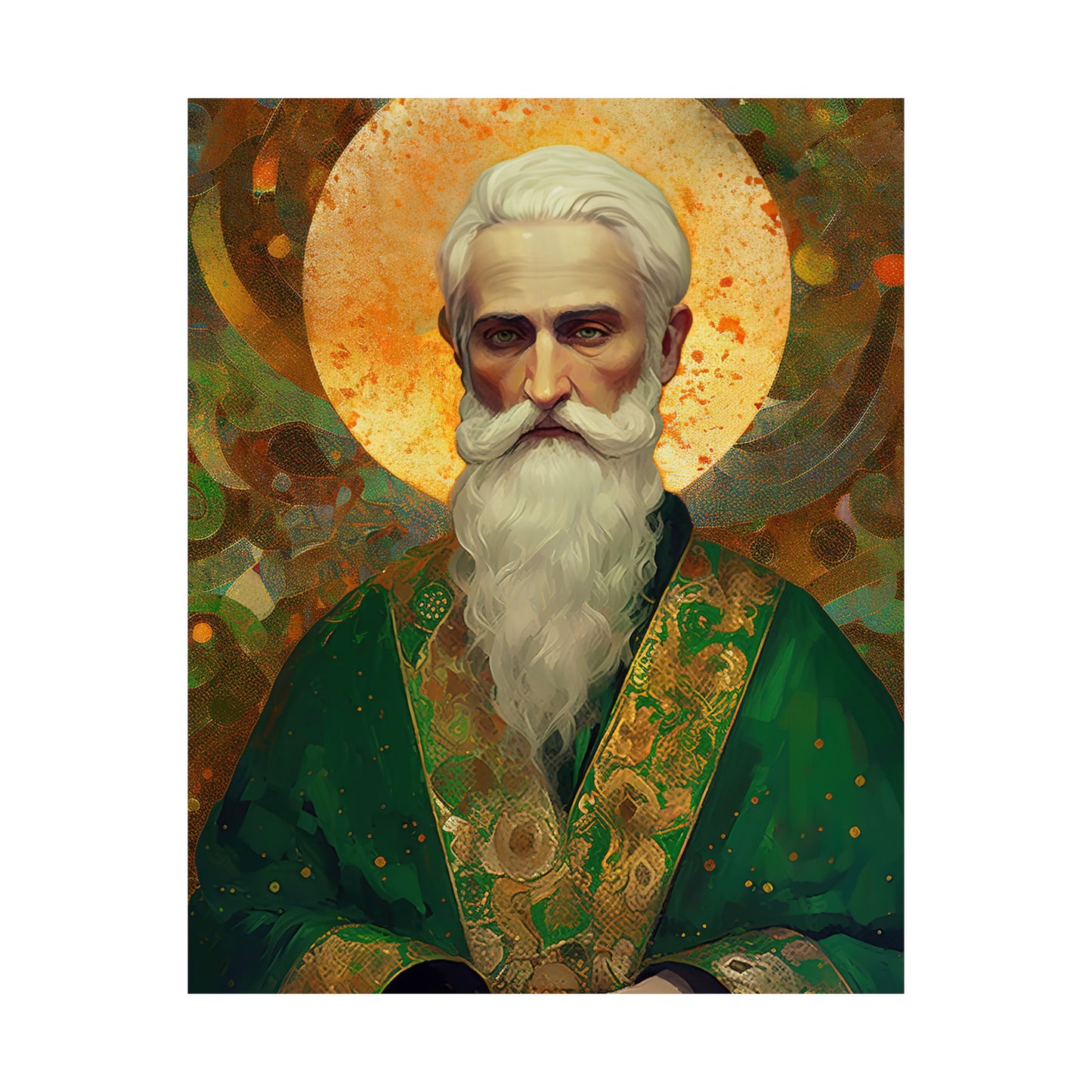 Saint Patrick Print - Sanctified Souls Print - Multiple Sizes - Premium Matte Vertical Posters