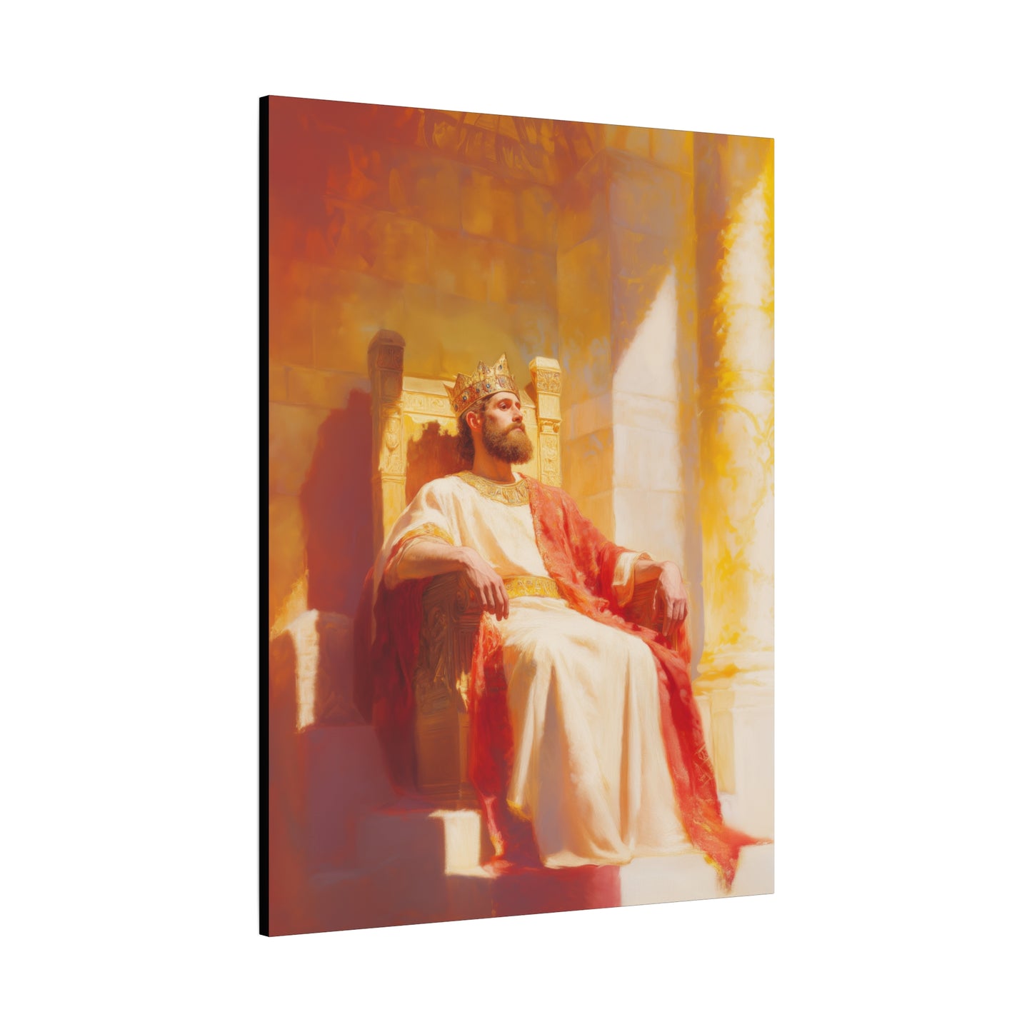 King Solomon: Keeper of God's Understanding - Gallery Wrapped Canvas - Print - Religious Art for your Home - Catholic Art