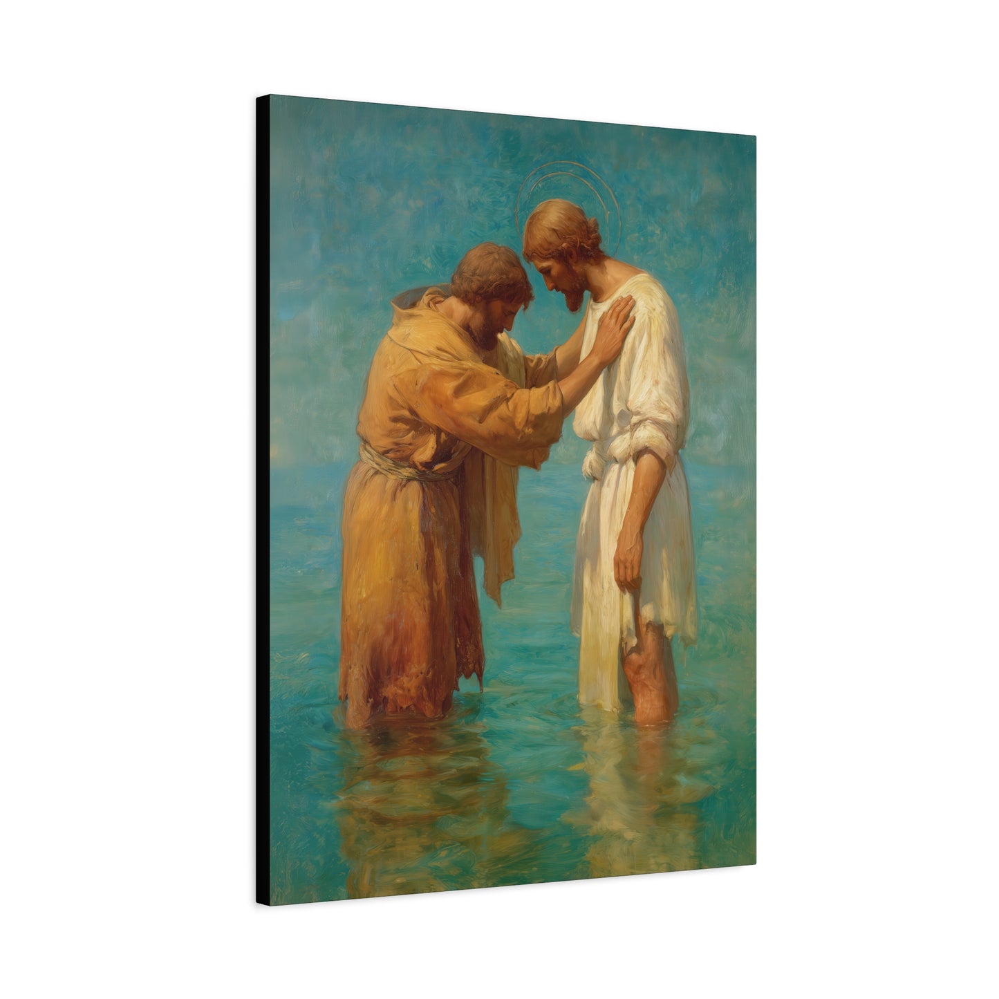 Saint John the Baptist, Servant of the Dawn - Museum Wrapped Canvas - Print - Religious Art for your Home - Christian print - Prayer Room