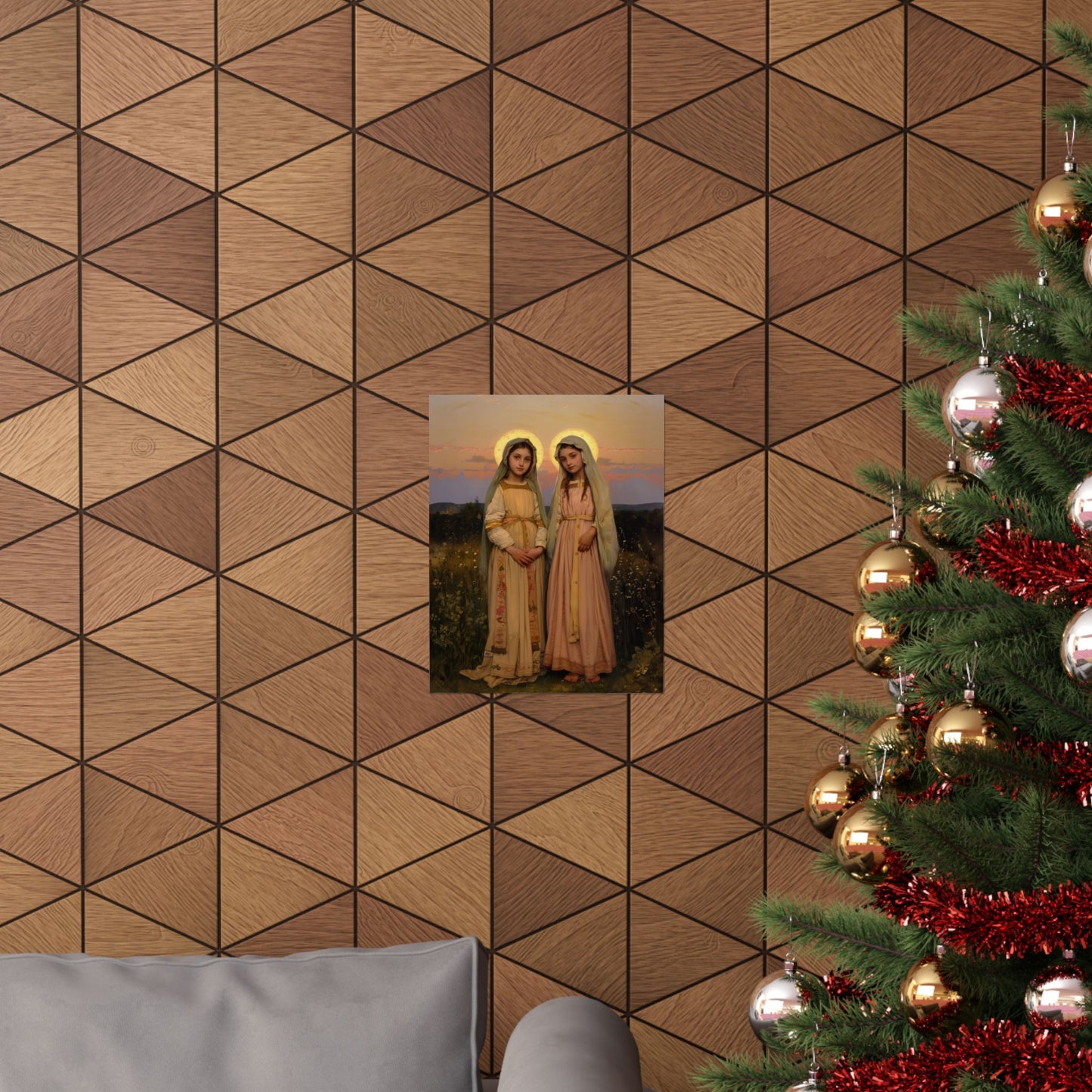 Saints Nunilo and Alodia - Sanctified Souls Print - Multiple Sizes - Premium Posters - Catholic Art - Christian - Gifts for Catholics