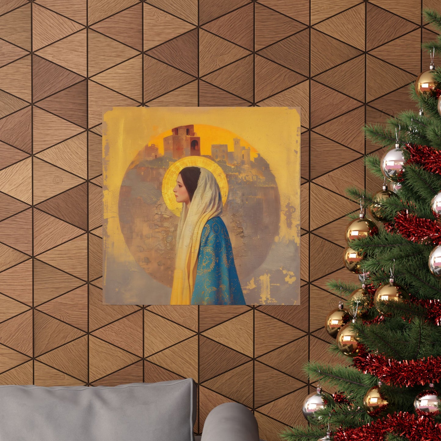 Mary of Nazareth - Mother Mary - Marian Title - Virgin Mary - Sanctified Souls Print - Multiple Sizes - Premium Matte Vertical Posters