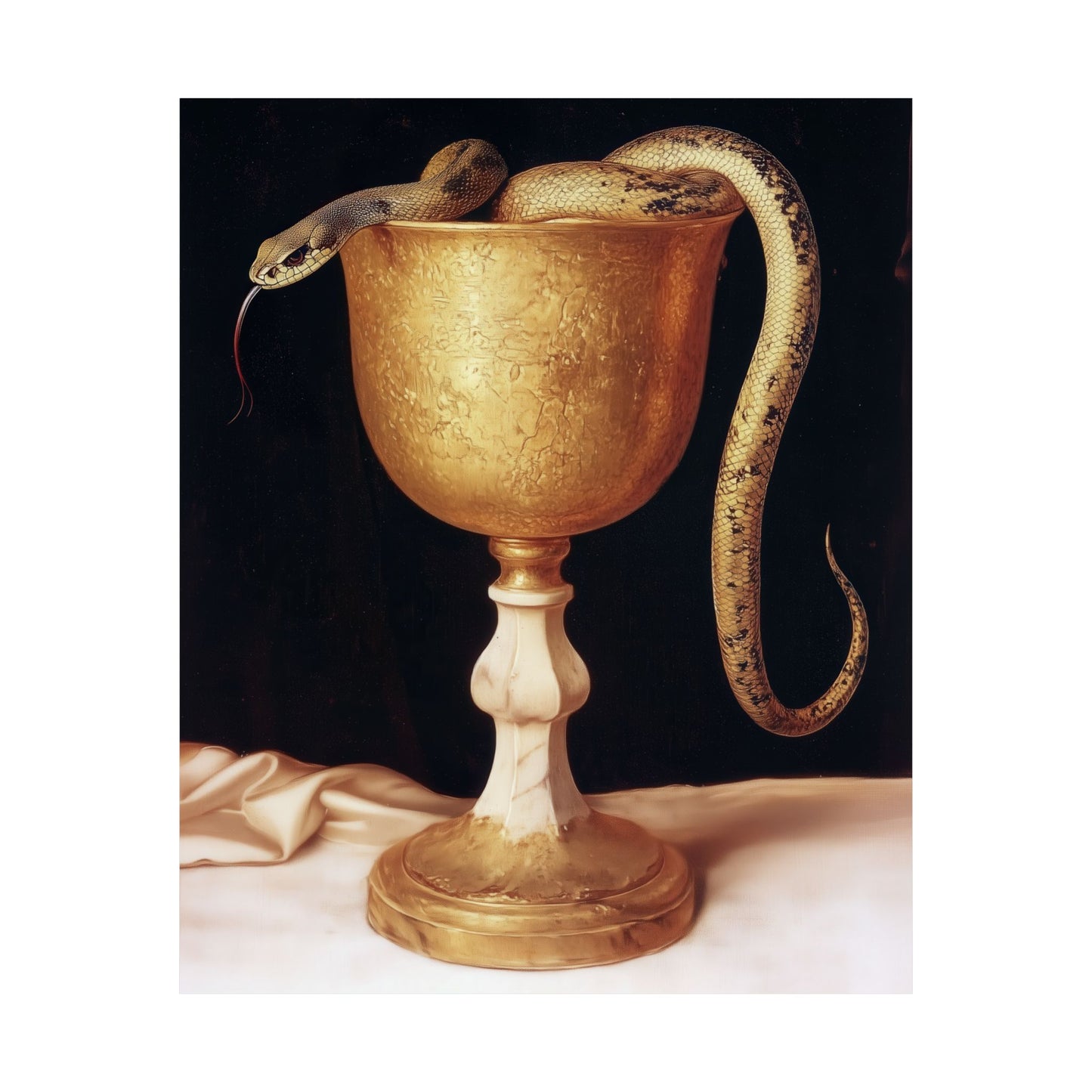 Saint John's Chalice - Sanctified Souls Print - Multiple Sizes - Premium Matte Vertical Posters