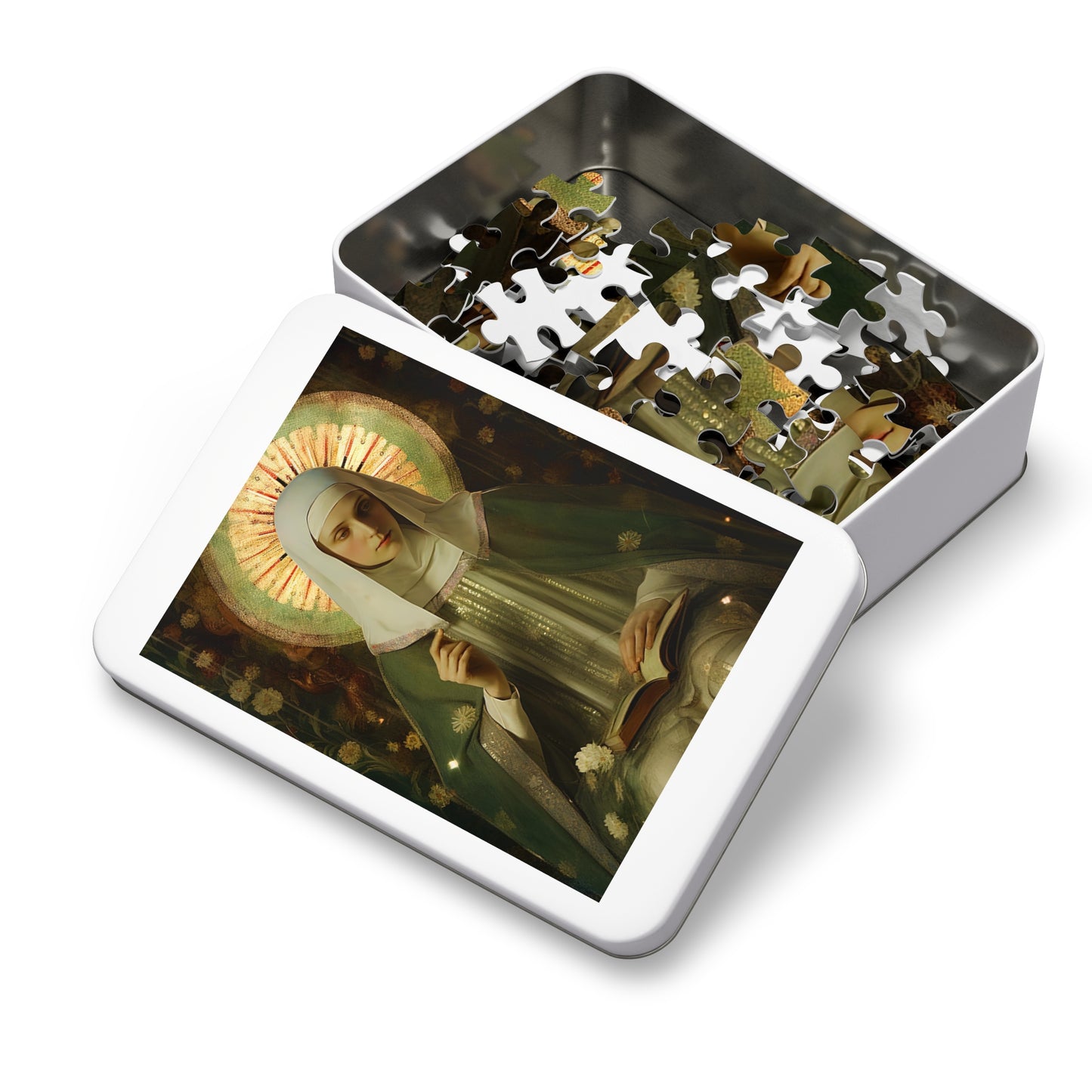 Saint Ingrid of Sweden - Puzzle and Keepsake Tin - Religious Jigsaw Puzzle (30, 110, 252, 500,1000-Piece) - Religious Puzzle