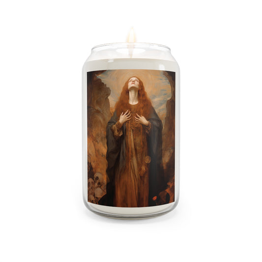 Saint Rosalia - Scented Prayer Candle, 13.75oz - Tall Size - Religious Prayer Candle - Catholic Art