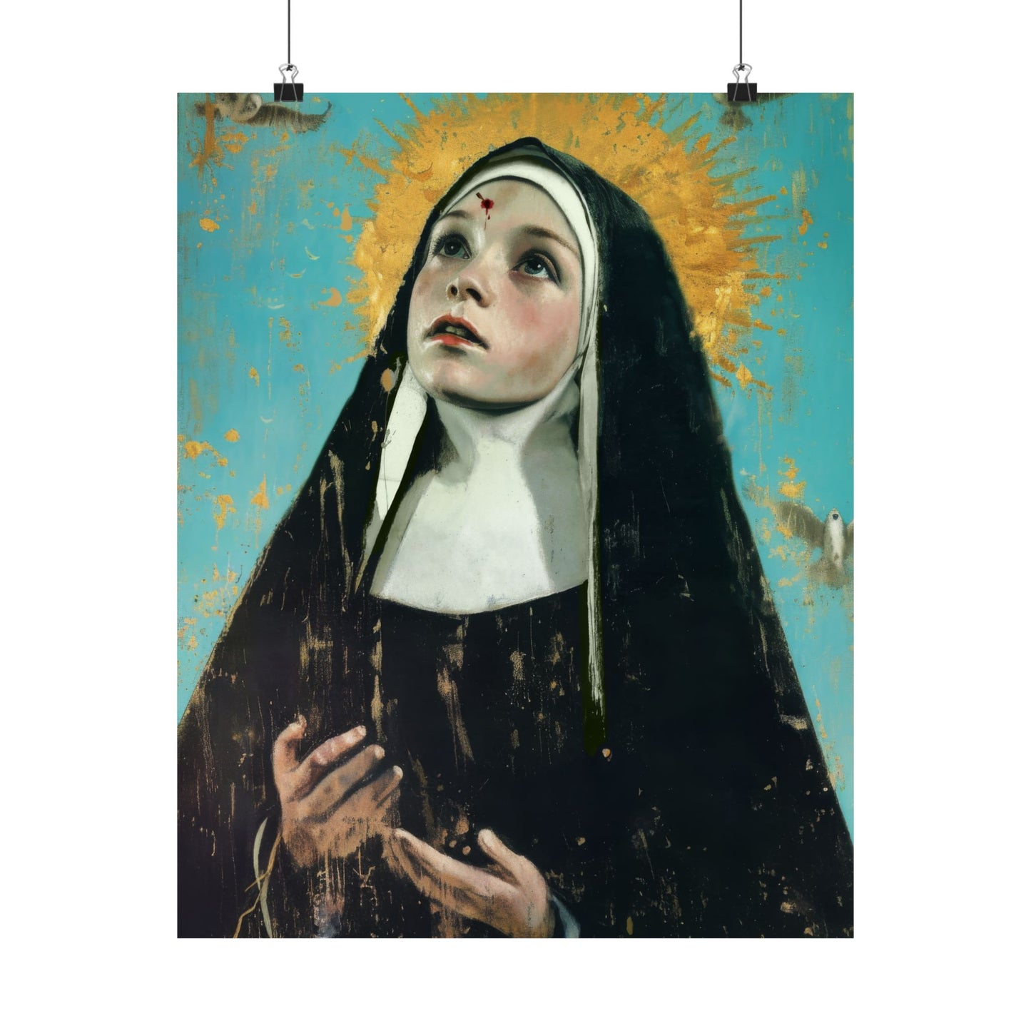 Saint Rita of Cascia - Sanctified Souls Print - Multiple Sizes - Premium Matte Vertical Posters
