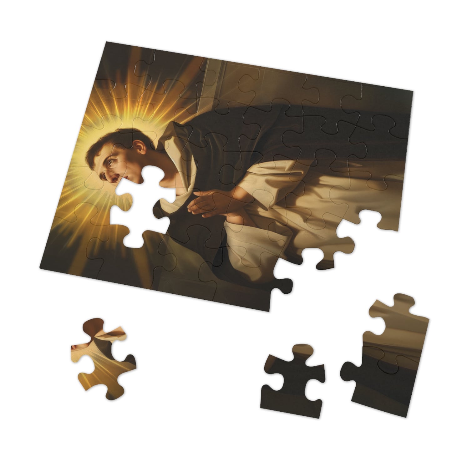 Saint Thomas Aquinas - Puzzle and Keepsake Tin - Religious Jigsaw Puzzle (30, 110, 252, 500,1000-Piece) - Religious Puzzle