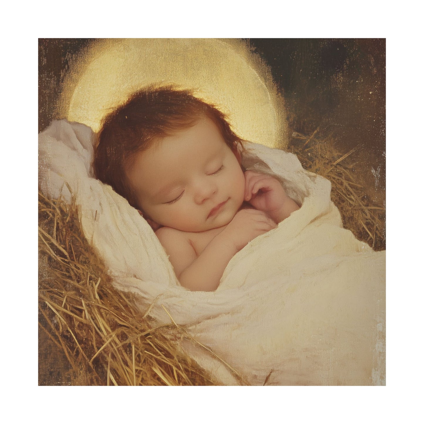 Jesus, the Newborn Light of the World - Sanctified Souls Print - Multiple Sizes - Premium Matte Vertical Posters