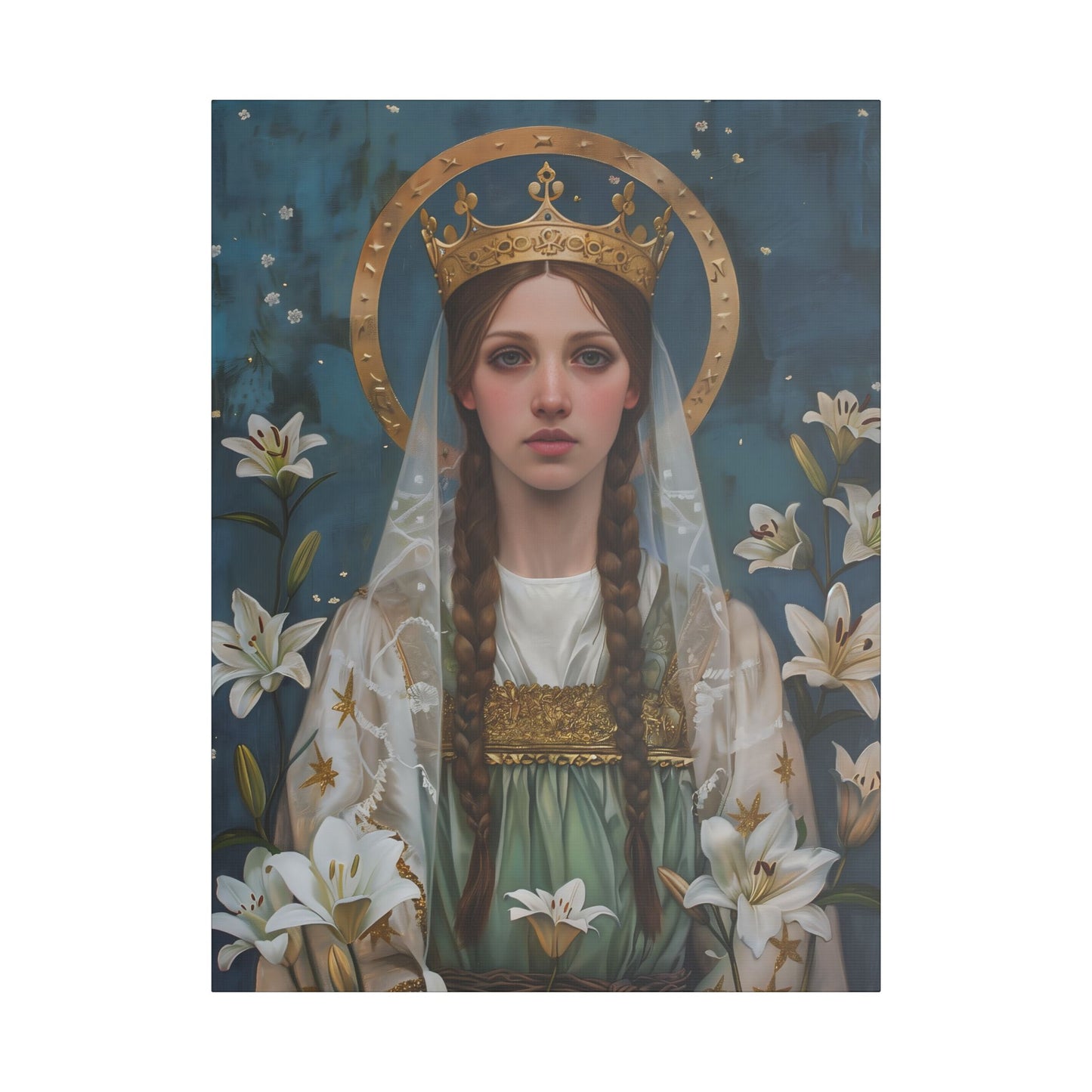 Saint Isabel of France - Museum Wrapped Canvas - Sanctified Souls Print - Religious Art - Catholic Saint