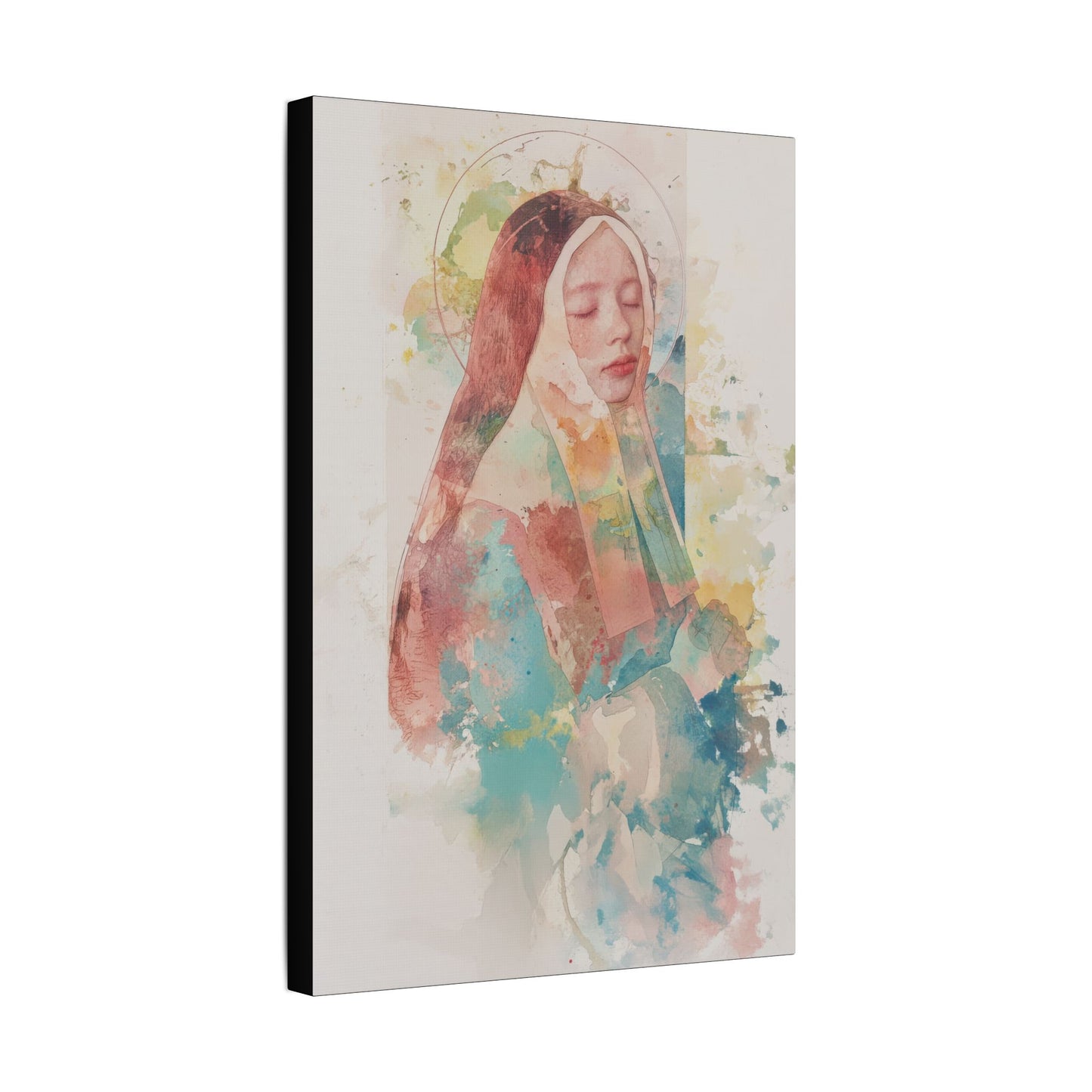 Saint Bernadette - Museum Wrapped Canvas - Sanctified Souls Print - Religious Art for your Home