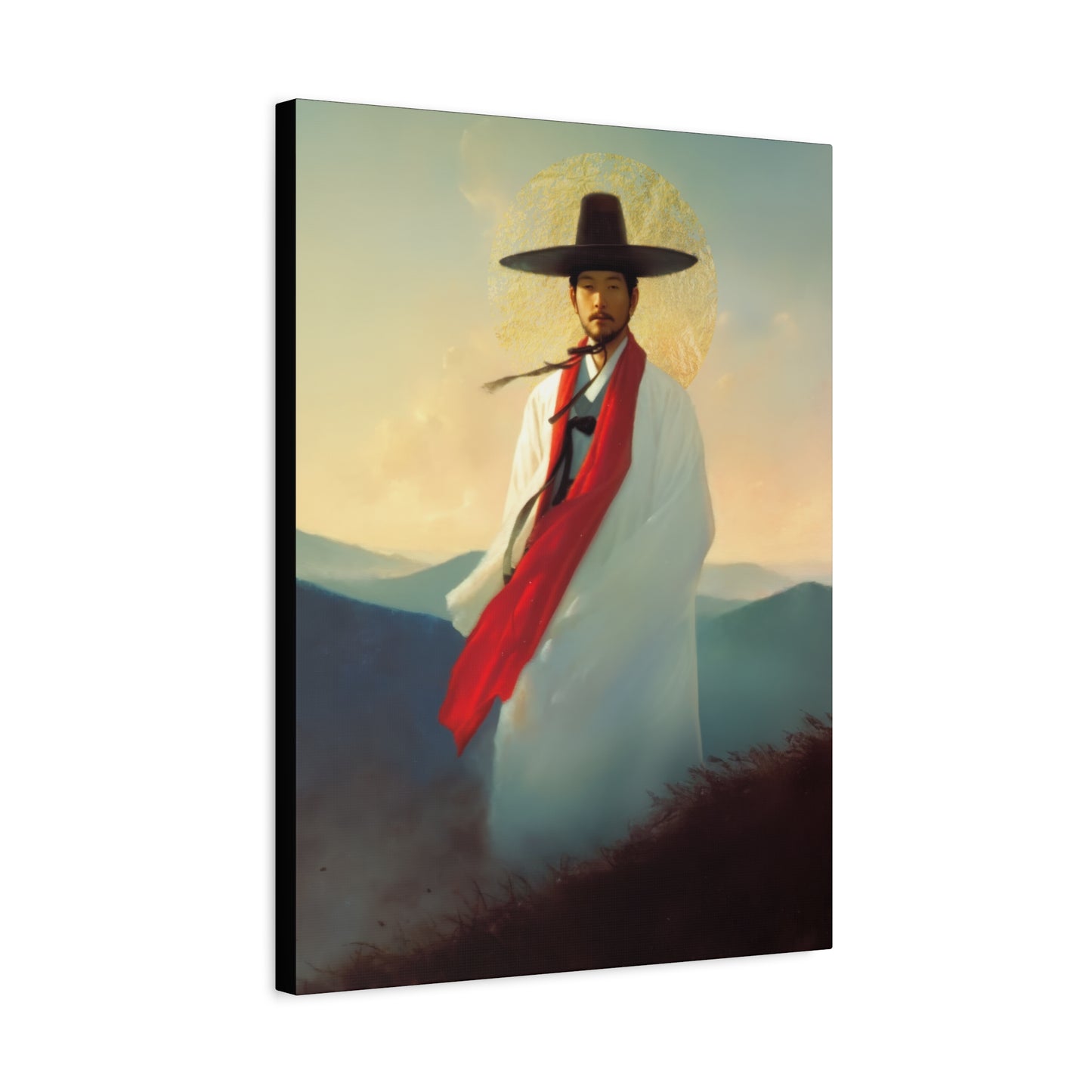 Saint Andrew Kim Taegon - Multiple Sizes - Catholic Home art - Museum Wrapped Canvas - Sanctified Souls Print - Martyr Saint