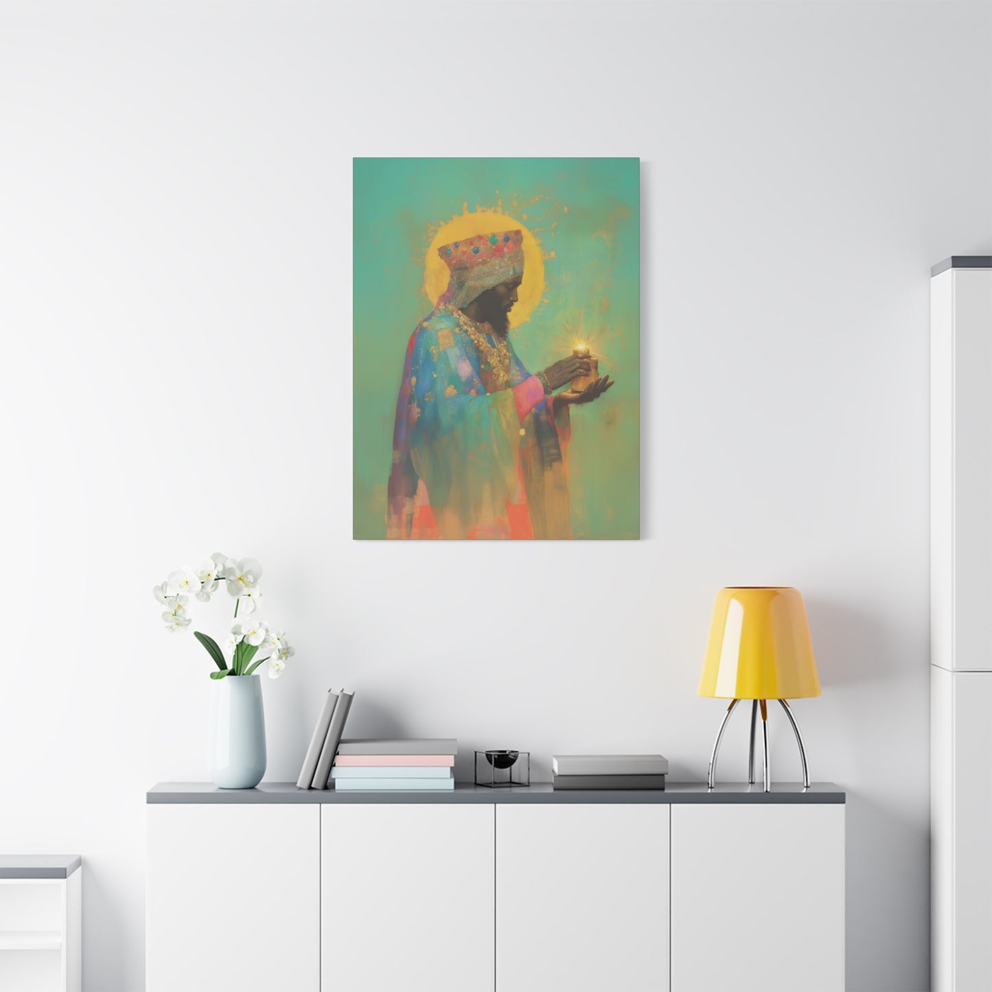 Balthazar and the Gift of Foretold Sorrow - 3 Wise Men - Gallery Wrapped Canvas - Print - Religious Art for your Home - Catholic