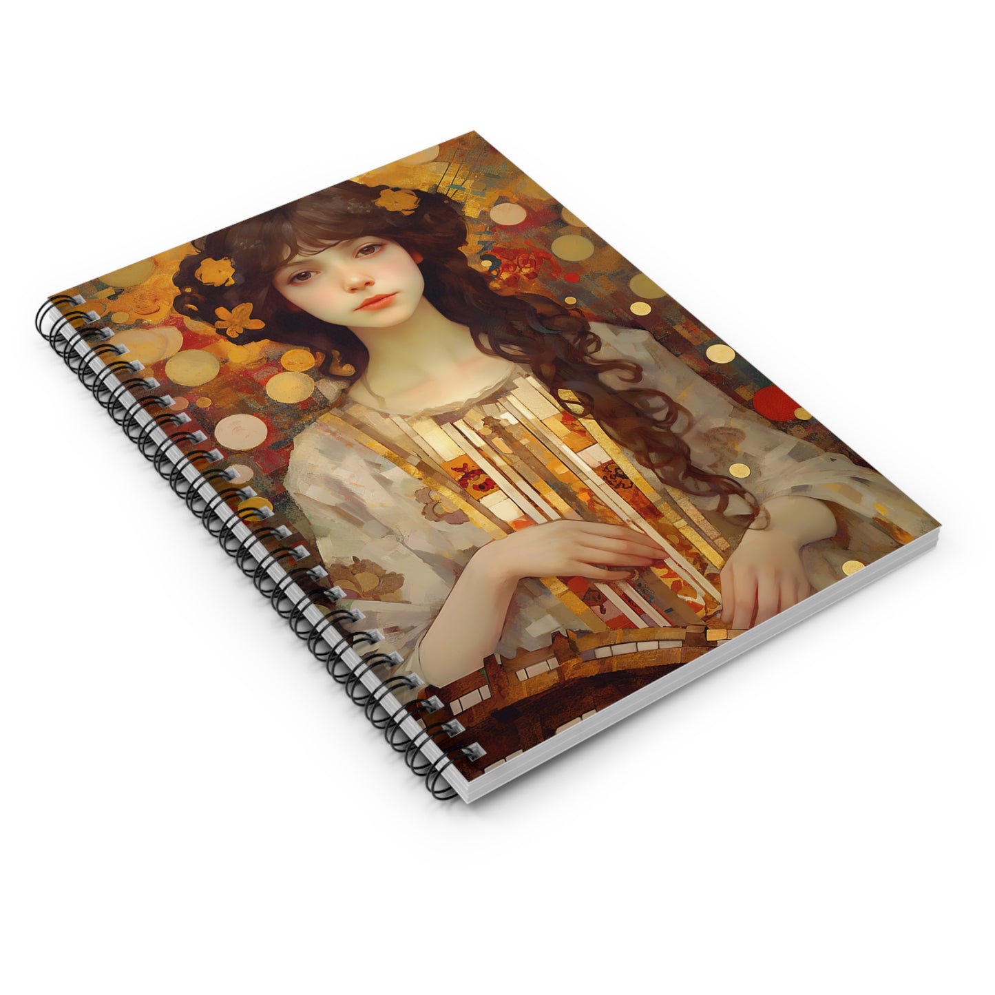 Saint Cecilia Journal - Sanctified Souls Art - Religious Based Notebook - Spiral Notebook - Ruled Line