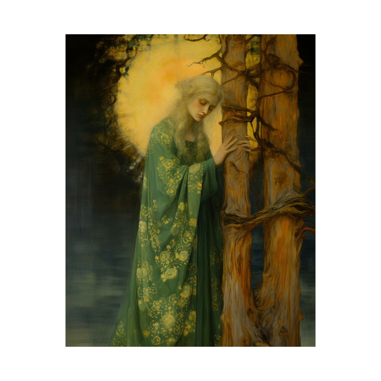 Saint Afra - Sanctified Souls Print - Multiple Sizes - Premium Matte Vertical Posters - Catholic Art - Religious Poster