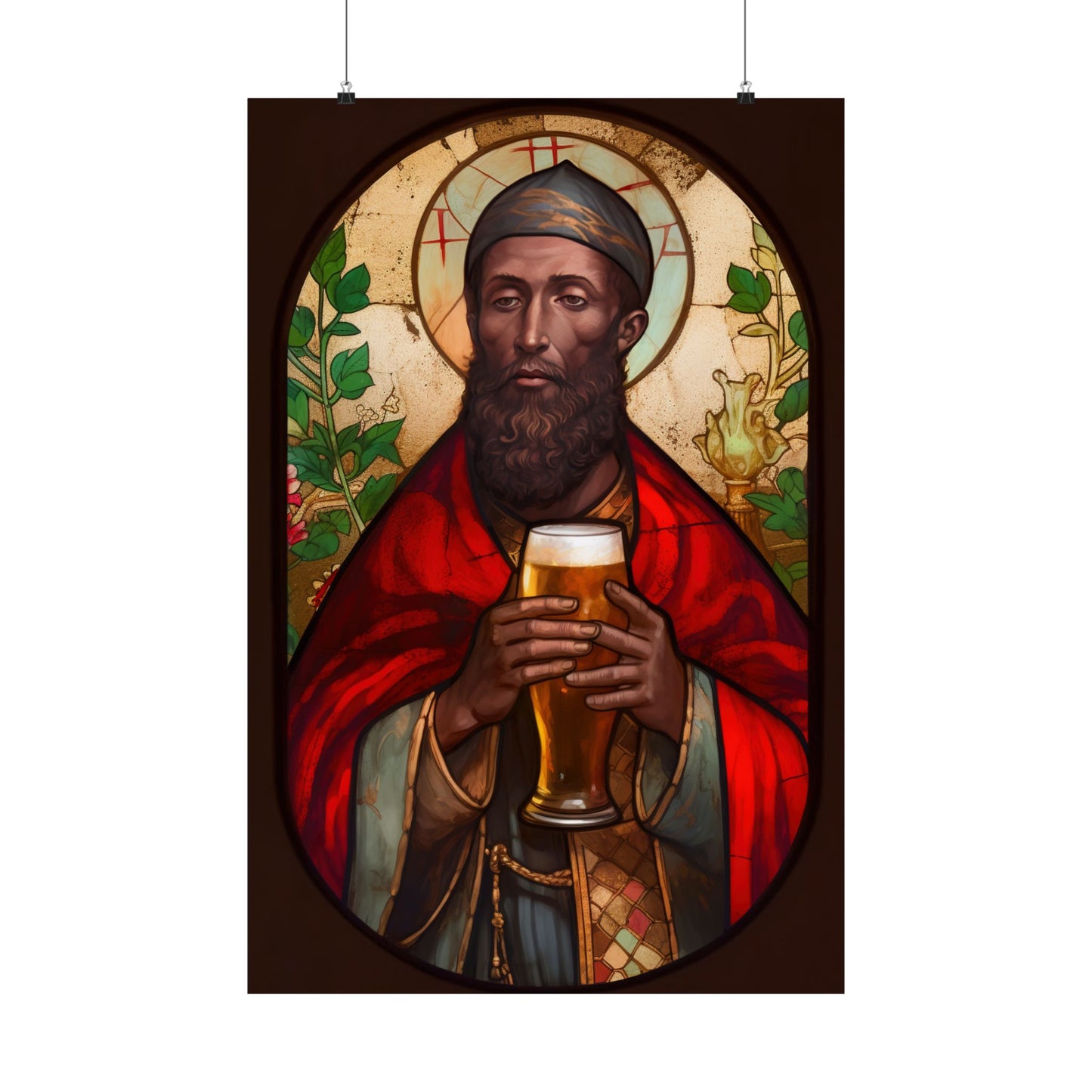 Saint Augustine of Hippo - Sanctified Souls Print - Multiple Sizes - Premium Matte Vertical Posters