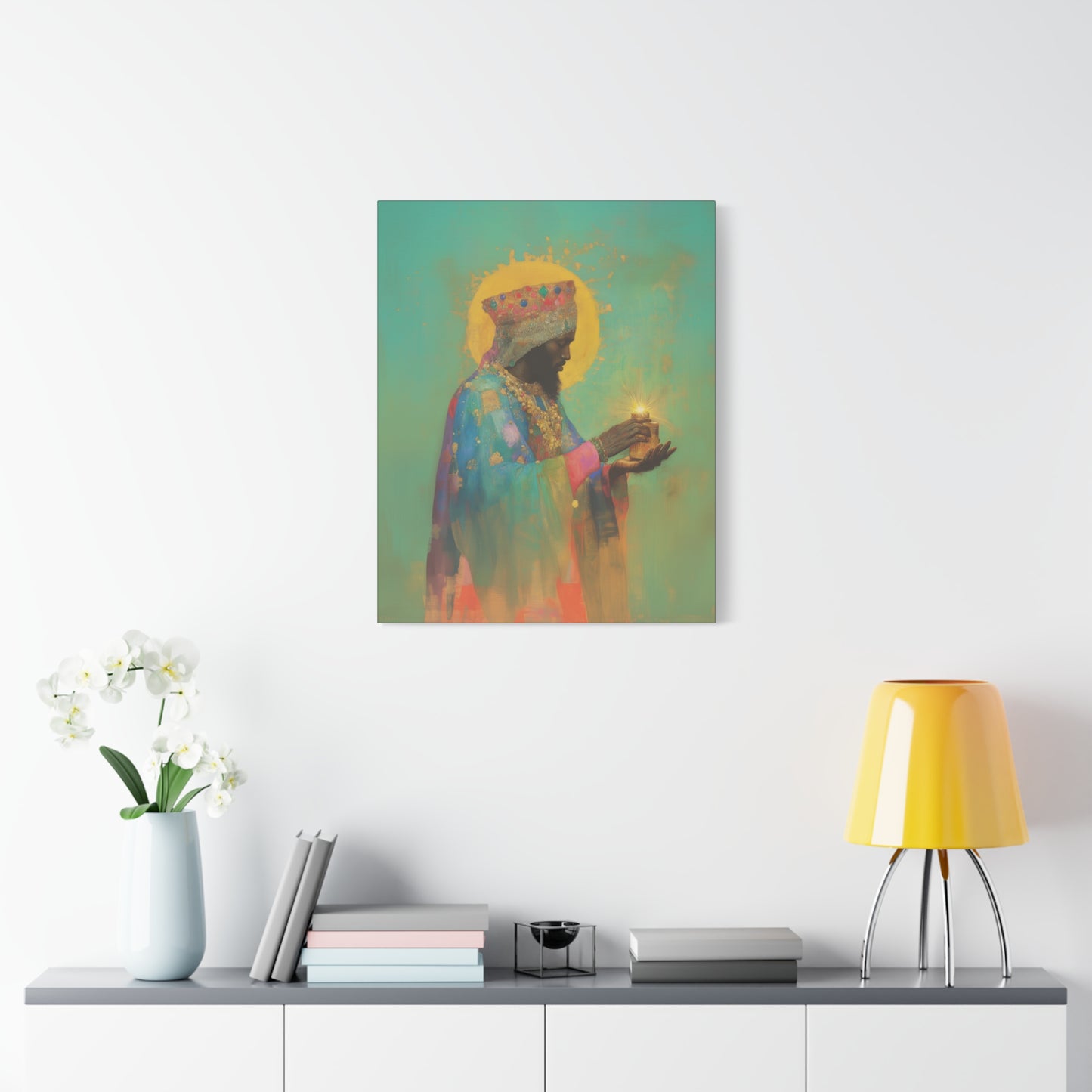 Balthazar and the Gift of Foretold Sorrow - 3 Wise Men - Gallery Wrapped Canvas - Print - Religious Art for your Home - Catholic