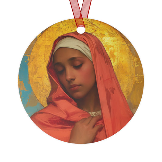 Saint Lea of Rome Metal Ornament - Religious Holiday Christmas Ornament and Keepsake - Catholic Prayer Ornament