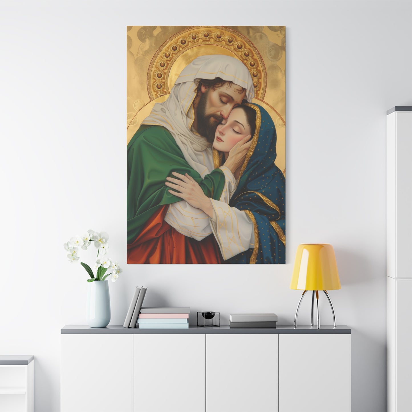 Saints Aquila and Priscilla - Museum Wrapped Canvas - Sanctified Souls Print - Religious Art for your Home - Religious Wall Art - Print