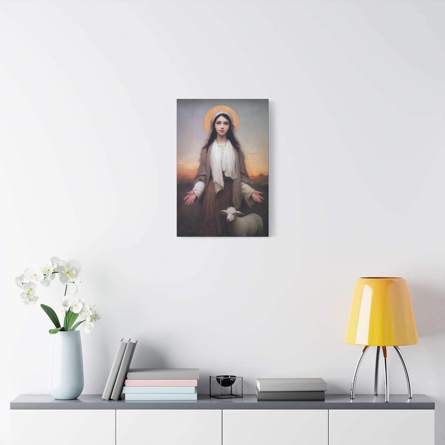 Saint Germaine Cousin - Gallery Wrapped Canvas - Print - Religious Art for your Home - Catholic Art