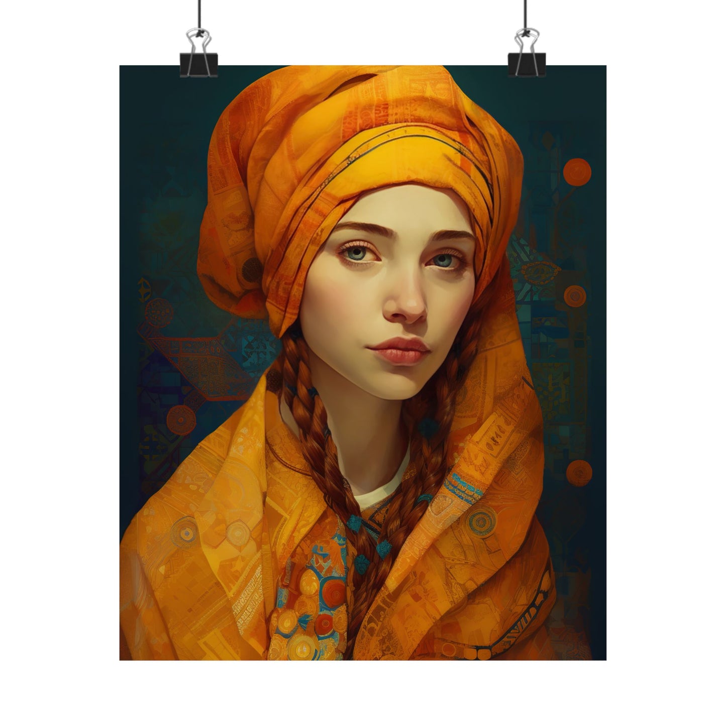 Saint Genevieve - Sanctified Souls Print - Multiple Sizes - Premium Matte Vertical Posters