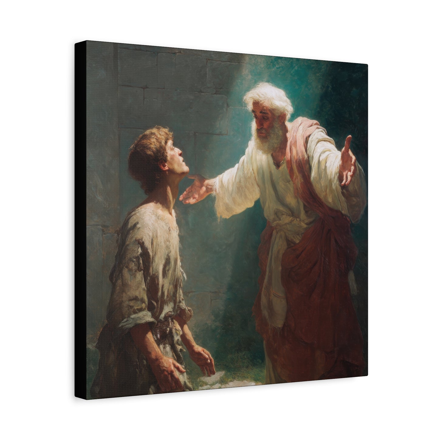 Homecoming of the Prodigal Son - Gallery Wrapped Canvas - Print - Religious Art for your Home - Catholic Art Print