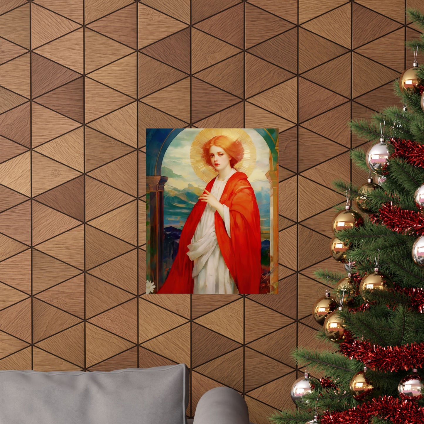 Saint Bibiana - Sanctified Souls Print - Multiple Sizes - Premium Matte Vertical Posters