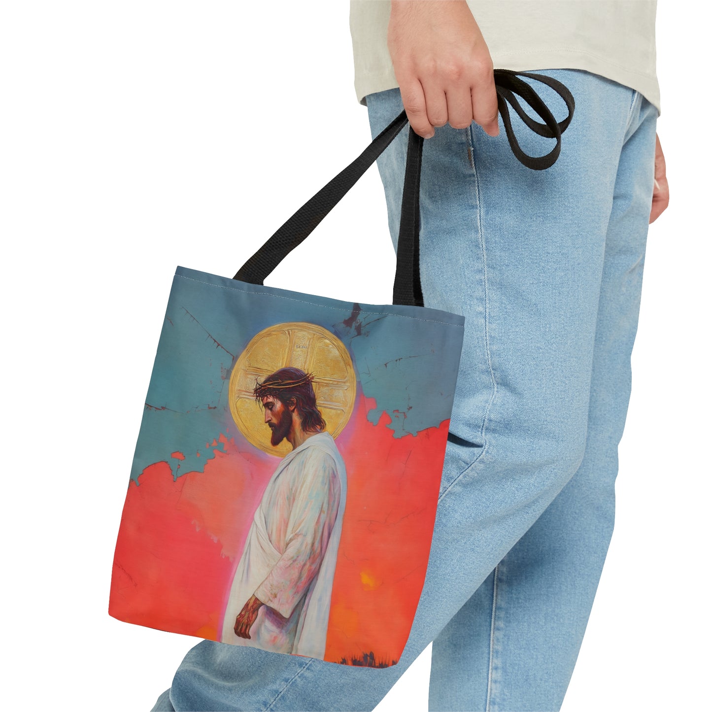 From the Tomb, Eternal Life Tote Bag - Large Medium Small Faith Art Bag - Catholic Faith Purse - Double Sided