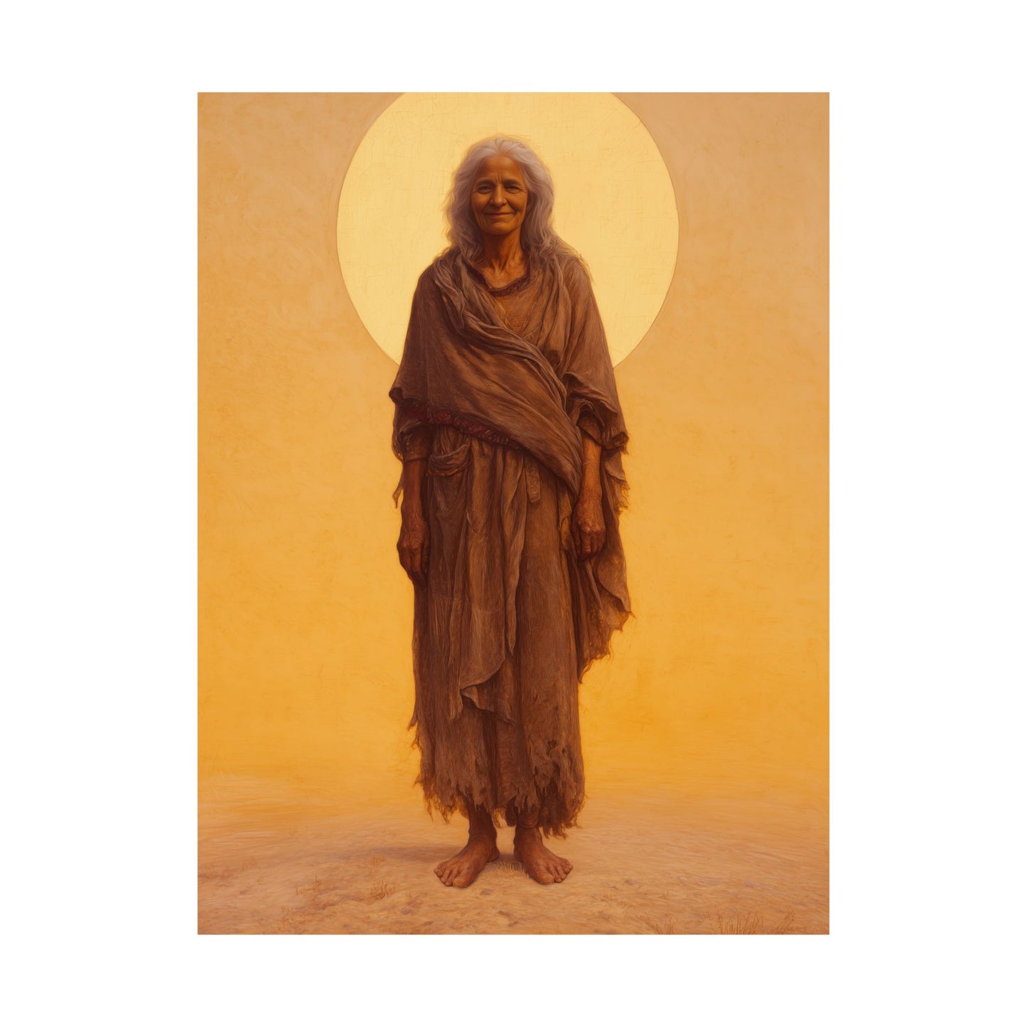 Saint Mary of Egypt - Desert Mother - Sanctified Souls Print - Multiple Sizes - Premium Matte Vertical Posters