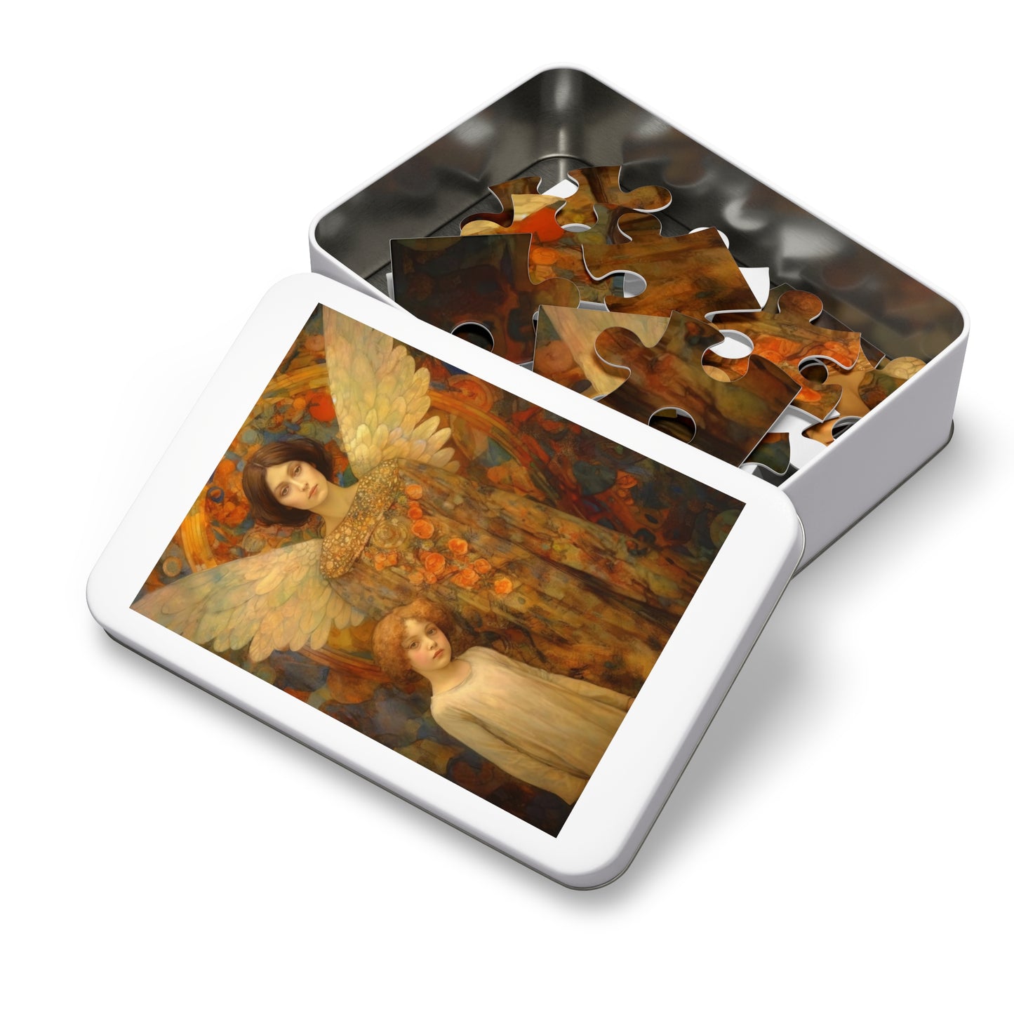 Heavens Guardians - Puzzle and Keepsake Tin - Religious Jigsaw Puzzle (30, 110, 252, 500,1000-Piece) - Religious Puzzle - Angel Art