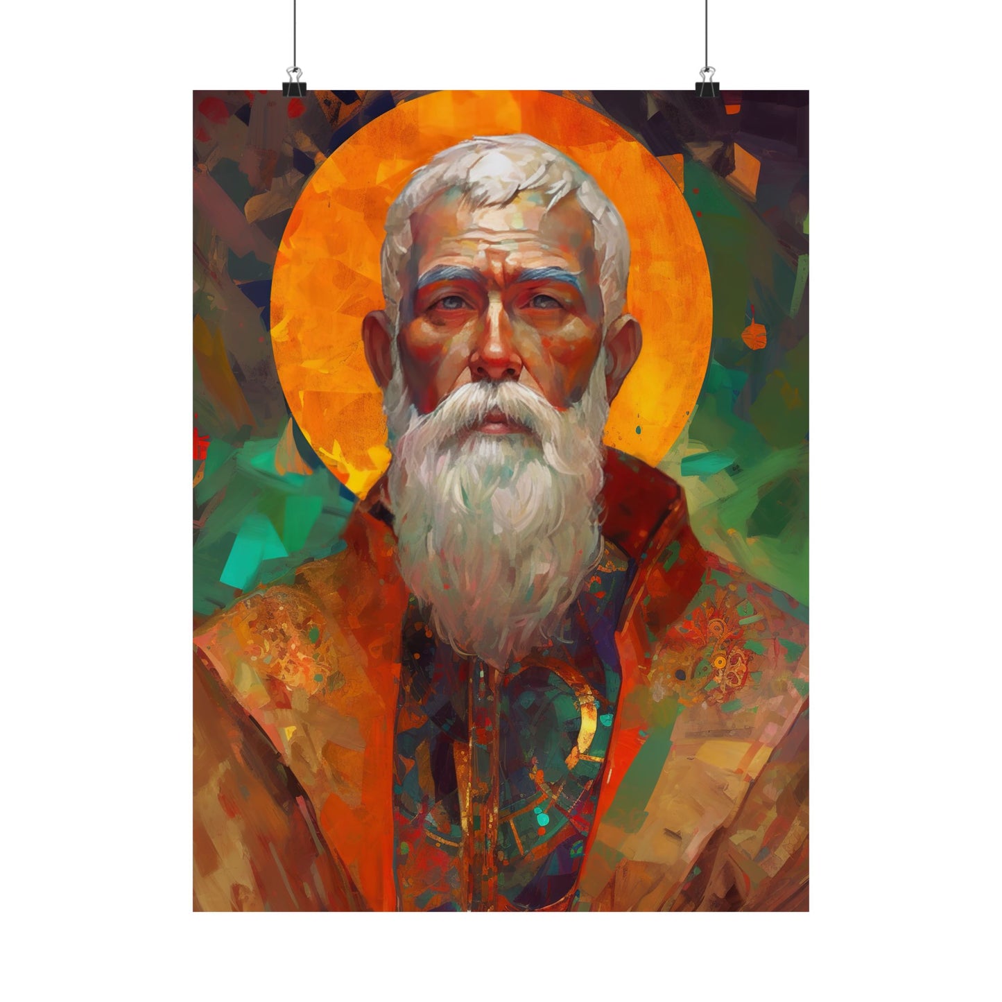 Saint Matthias the Apostle Print - Sanctified Souls Print - Multiple Sizes - Premium Matte Vertical Posters