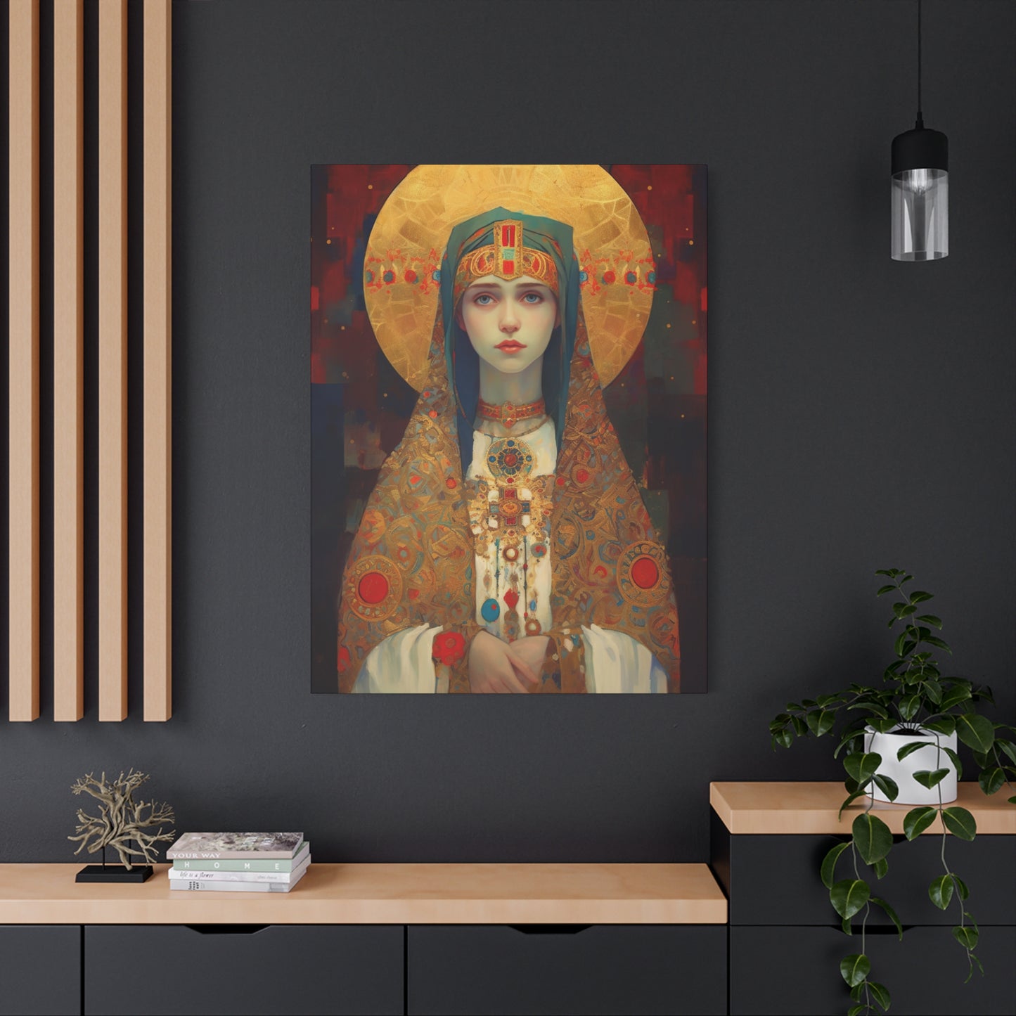 Saint Anastasia of Sirmium - Museum Wrapped Canvas - Sanctified Souls Print - Religious Art for your Home