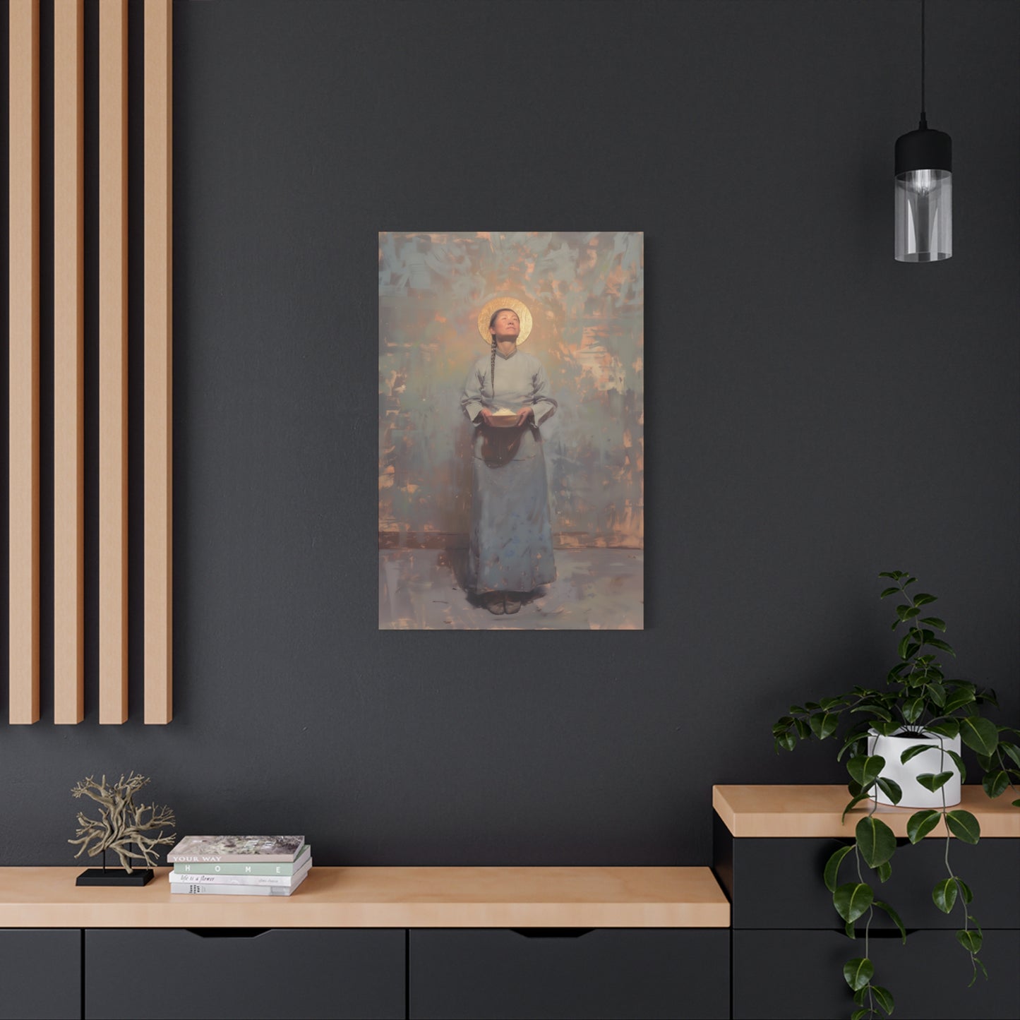 Saint Martha Wang - Chinese Martyr Saint  - Gallery Wrapped Canvas - Print - Religious Art for your Home - Catholic Art