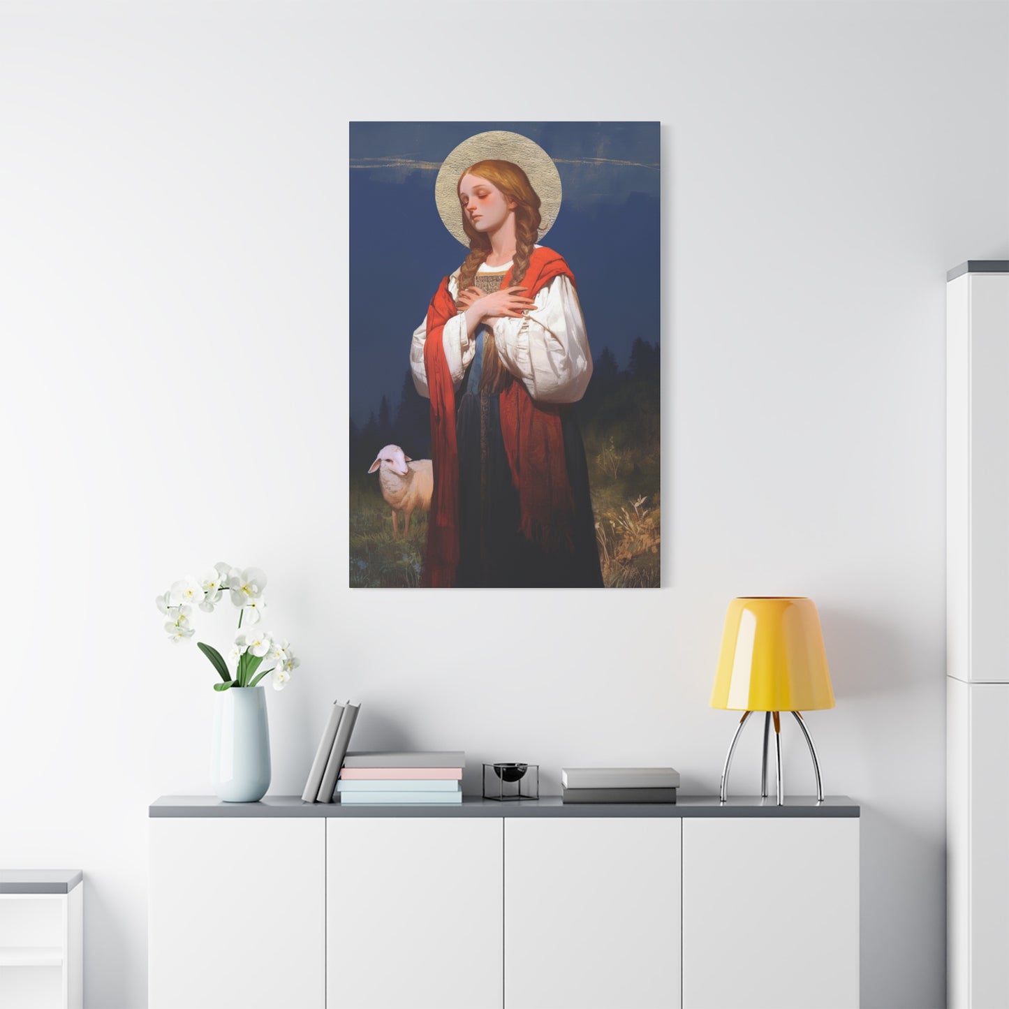 Saint Genevieve - Gallery Wrapped Canvas - Print - Religious Art for your Home - Catholic Art