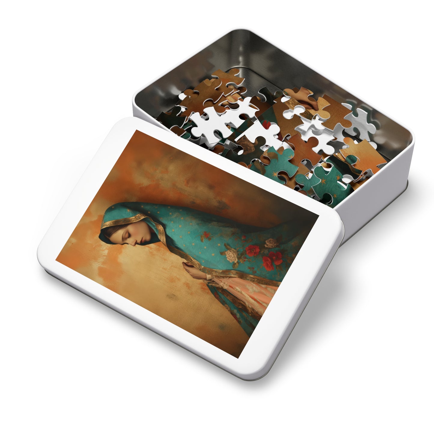 Our Lady of Guadalupe - Puzzle & Keepsake Tin - Religious Jigsaw Puzzle (30, 110, 252, 500,1000-Piece)