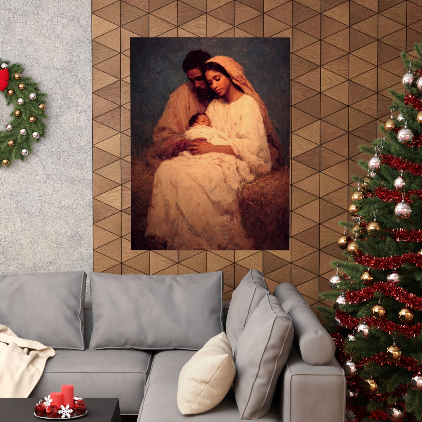 Love Made Visible in the Holy Family - Sanctified Souls Print - Multiple Sizes - Premium Matte Vertical Posters